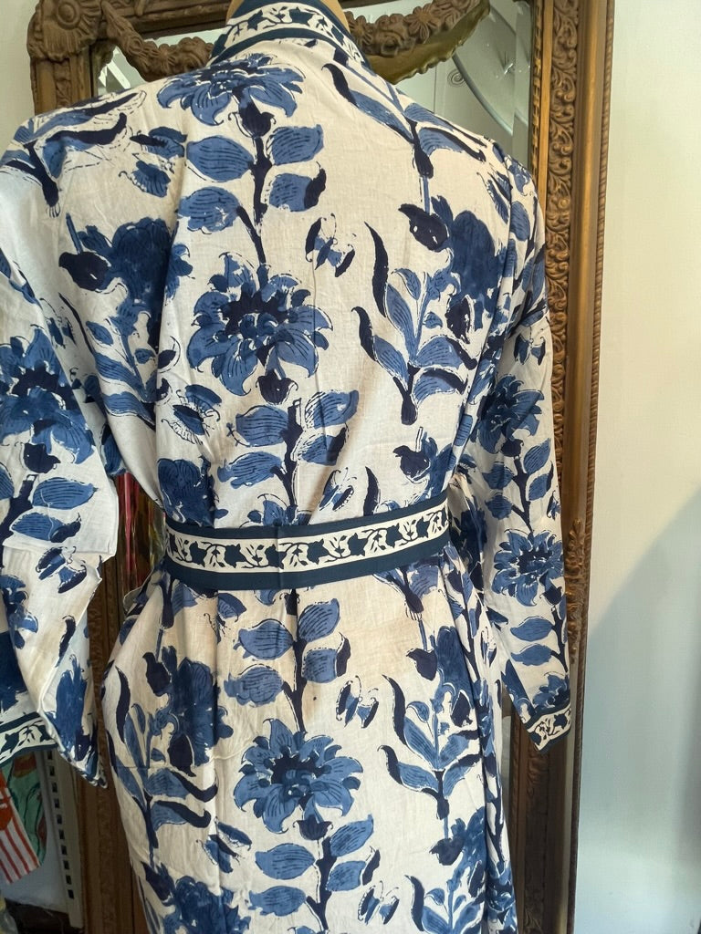 Cotton KIMONO - BREEZE Blockprint