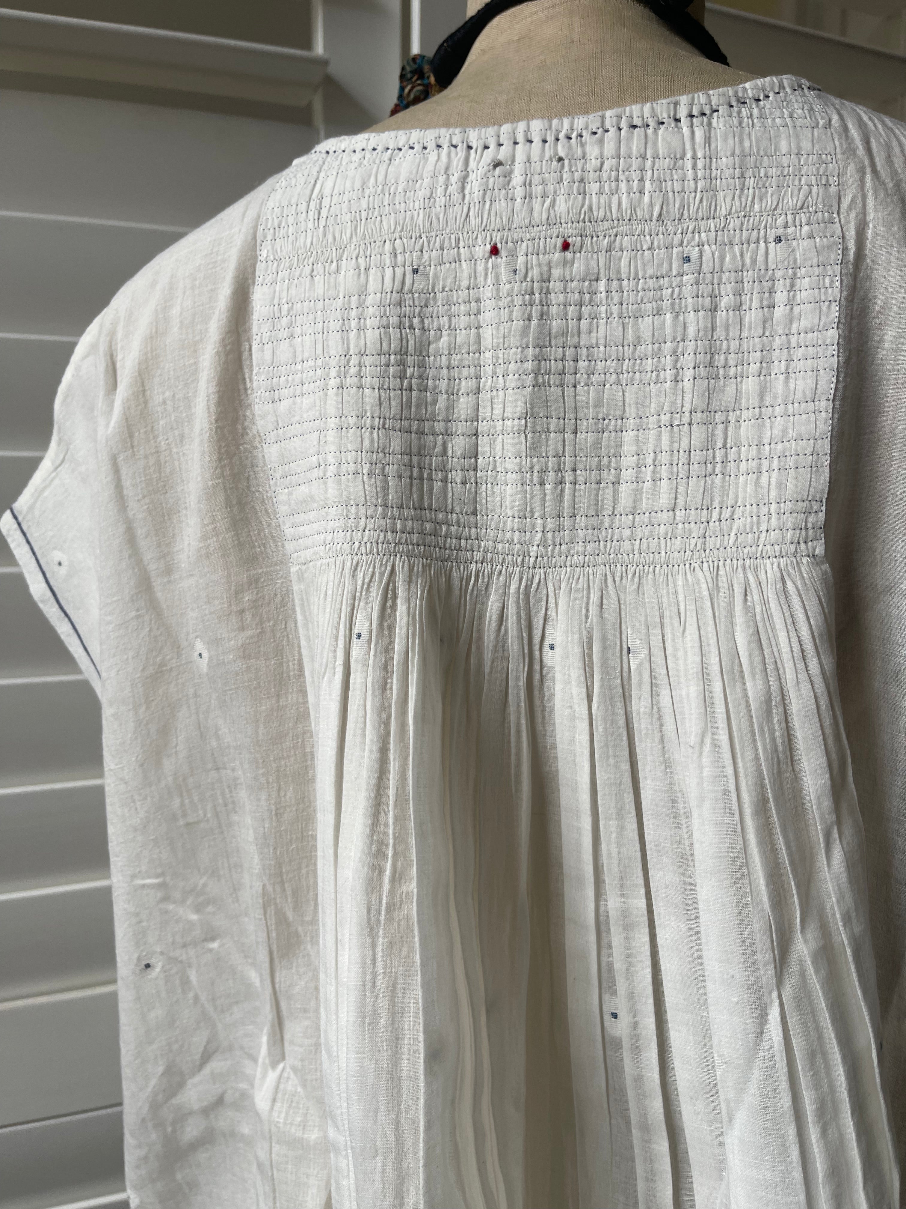 Adya JAMDANI BLOUSE - Ivory