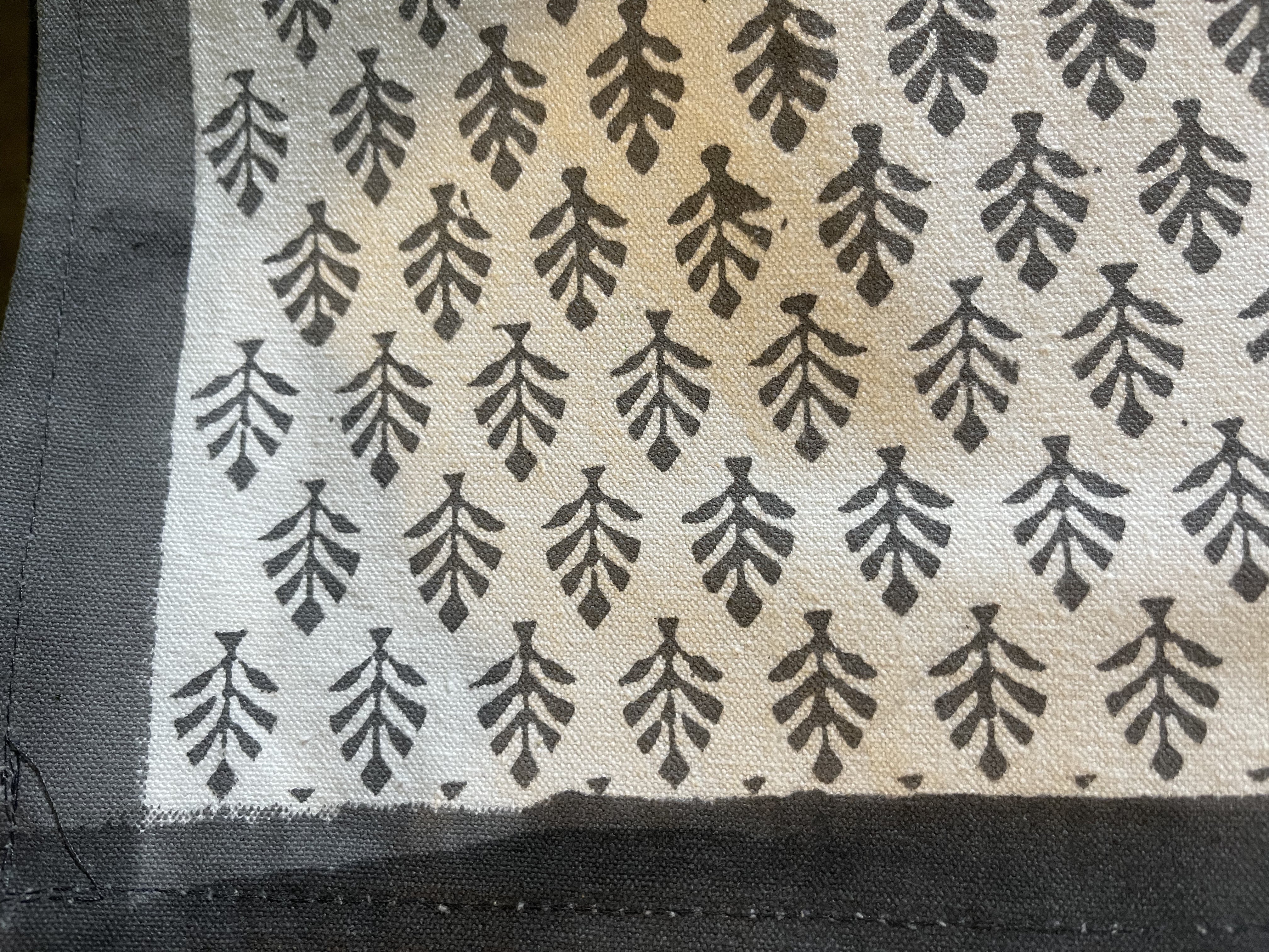 Canvas Table Runner - Neem Grey Solid