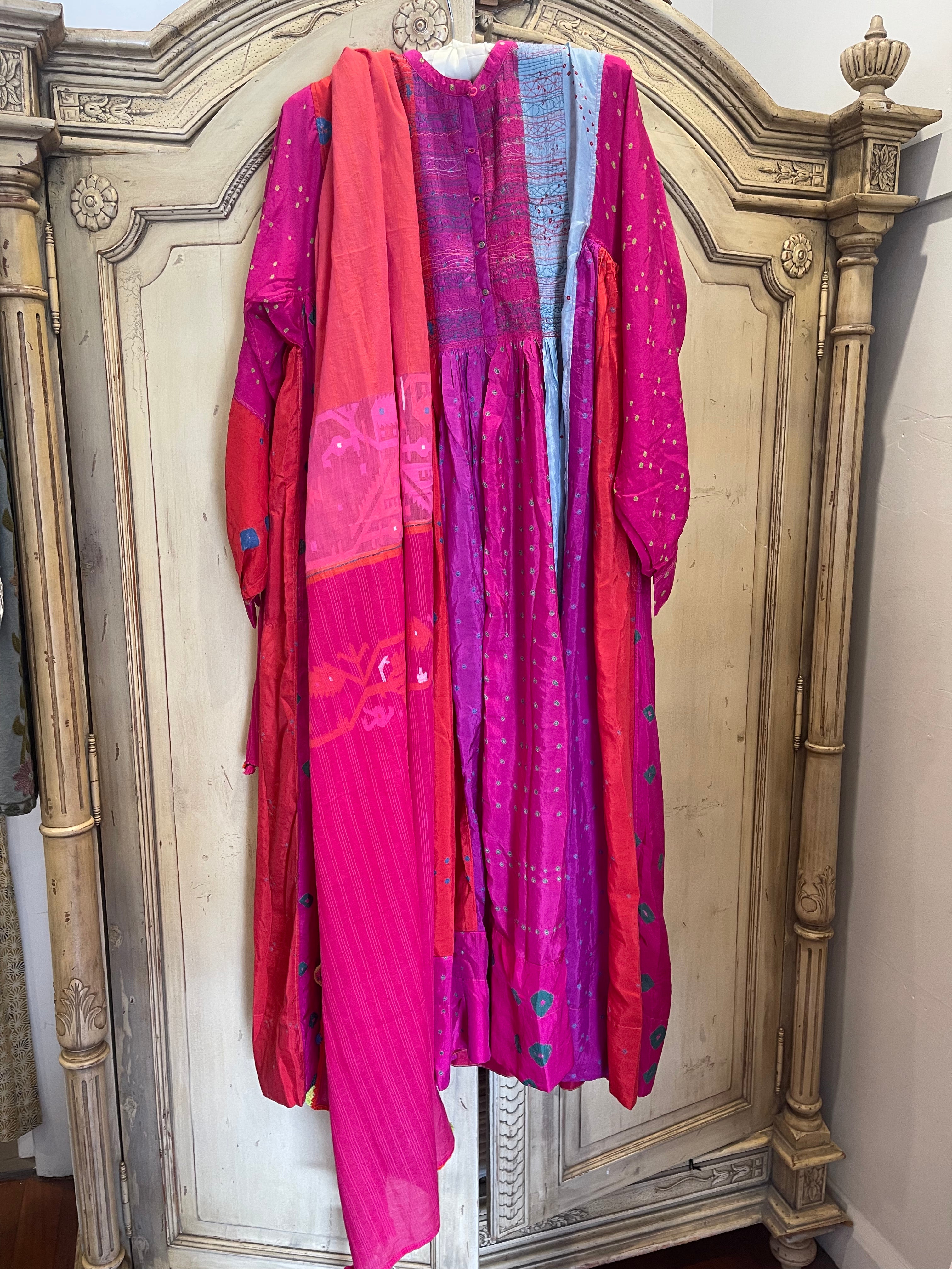 JODHPUR 14 - Silk Bandhani Dress