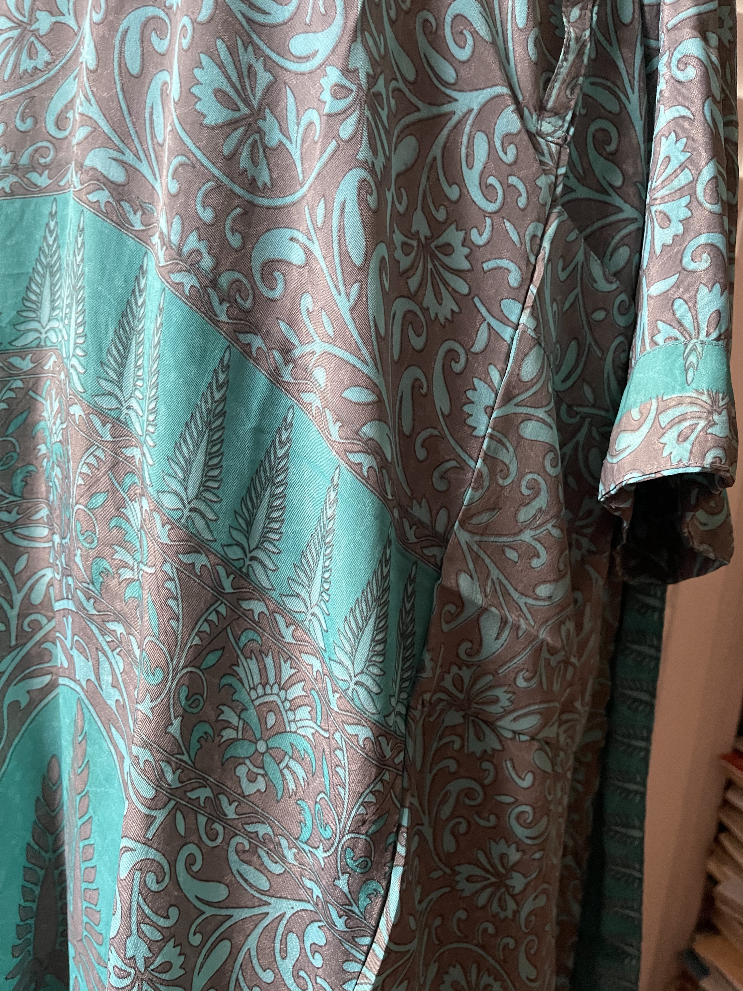 SILK SARI JACKET - Tranquility