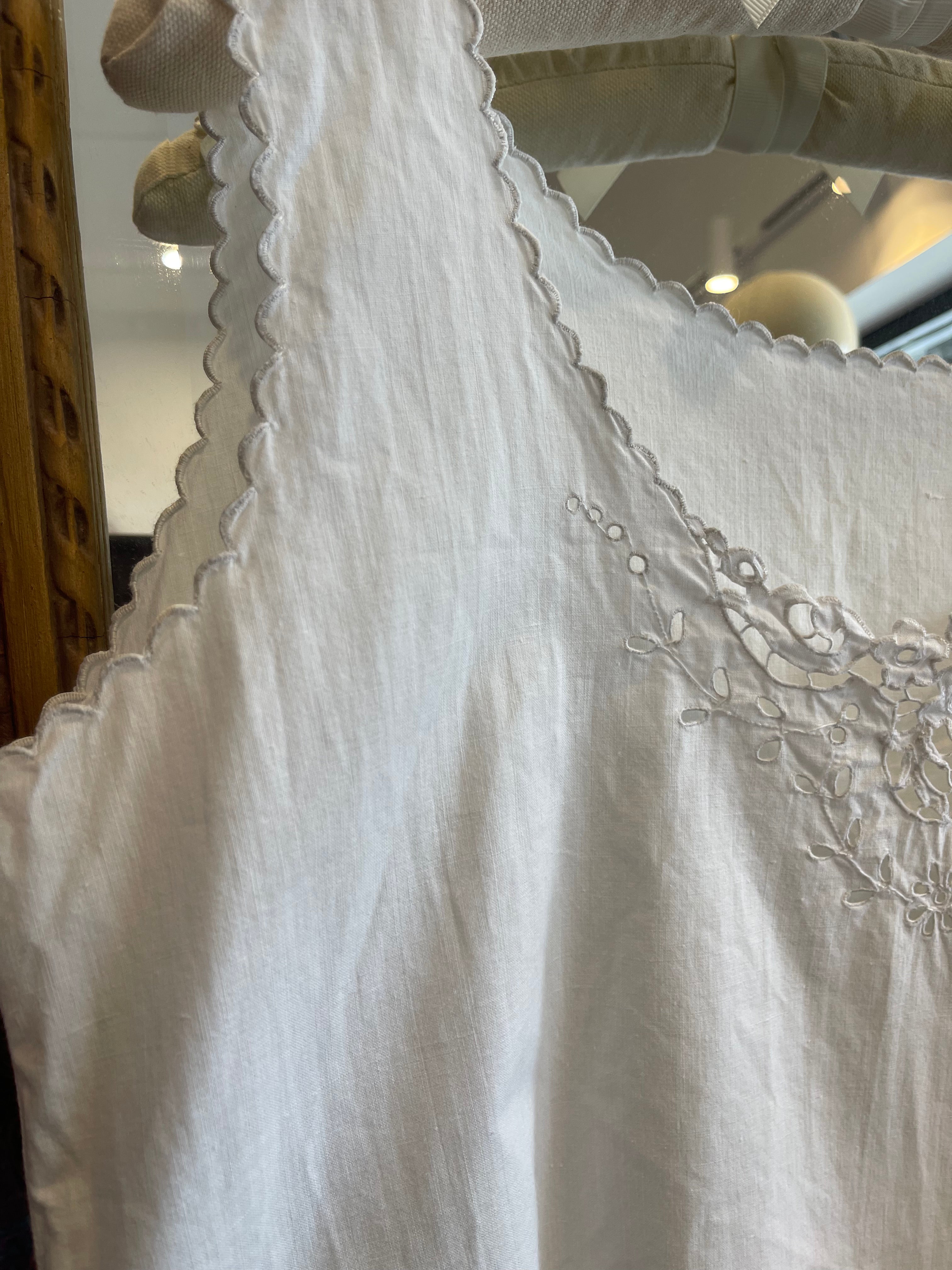 Vintage French Linen Slip - Celeste