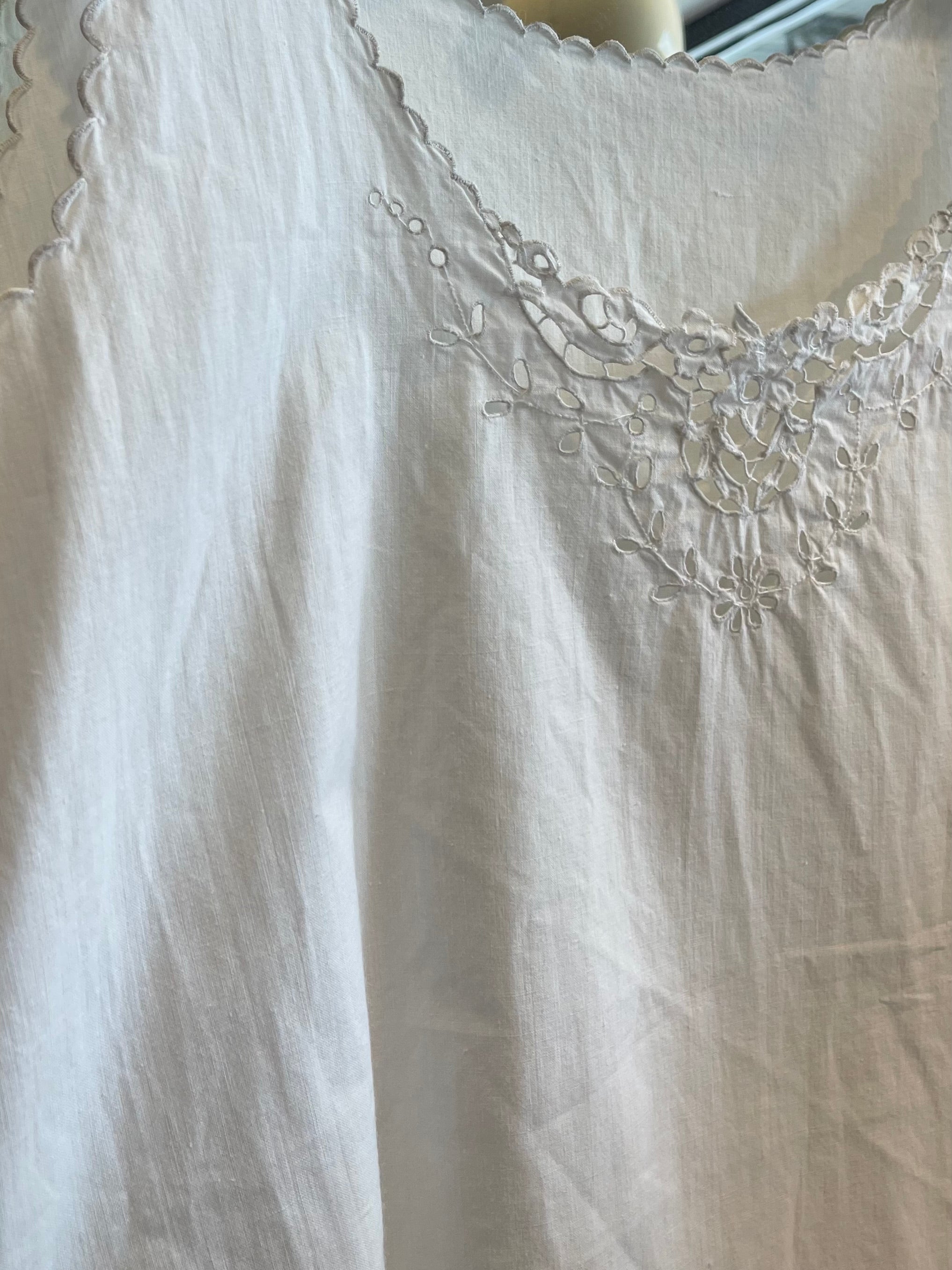 Vintage French Linen Slip - Celeste