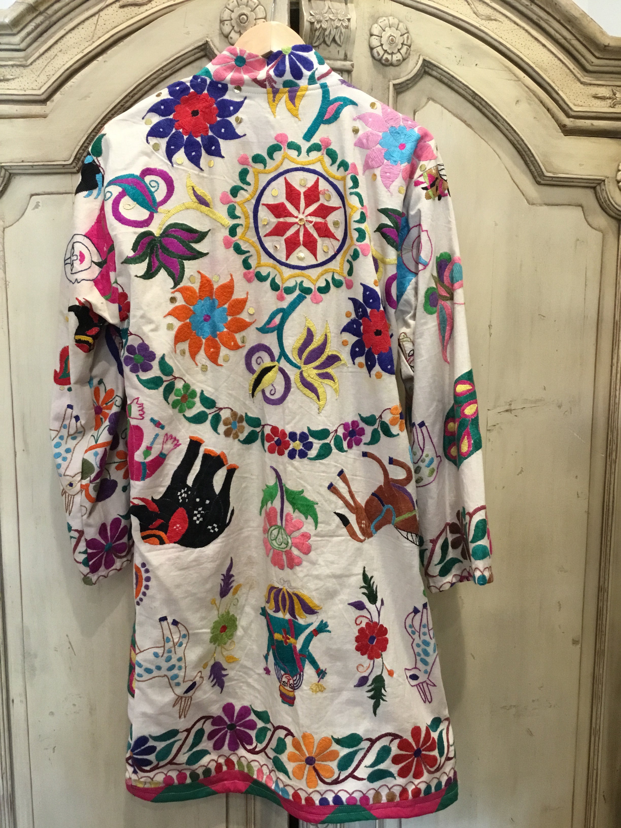 Vintage Embroidered Coat - Daisy Chain