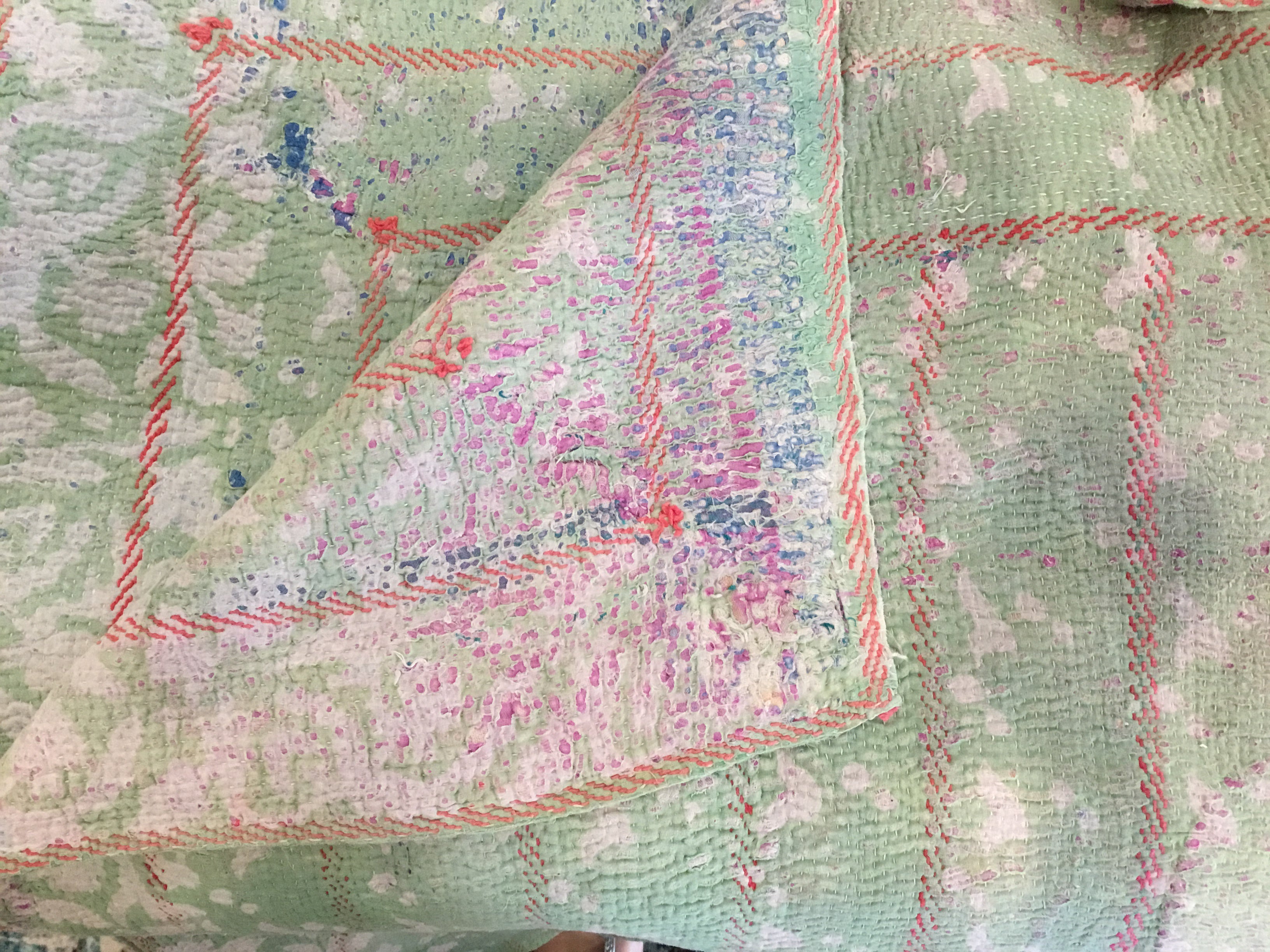 VINTAGE KANTHA -  Jade Dream