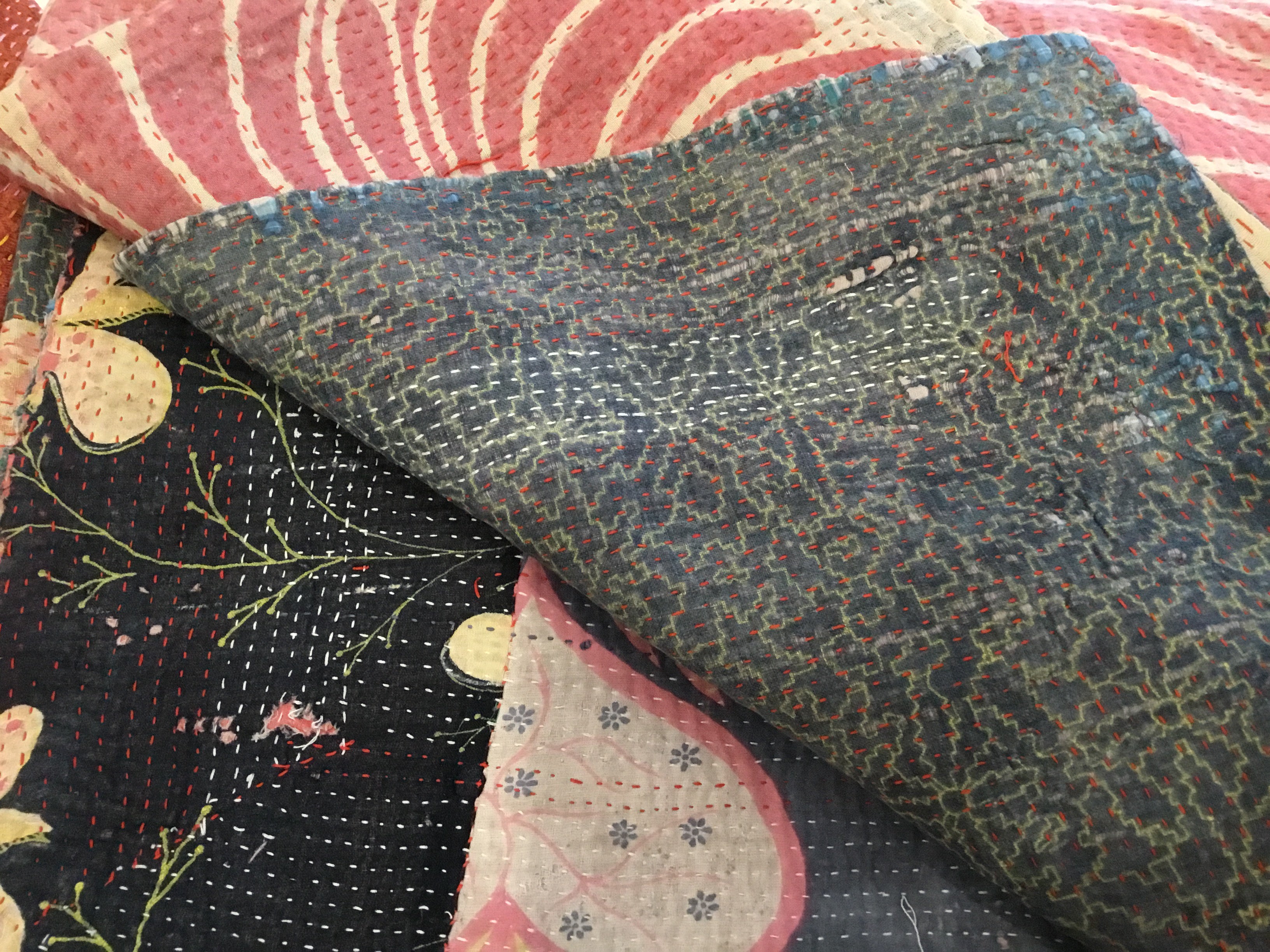 VINTAGE KANTHA - Dusty Rose