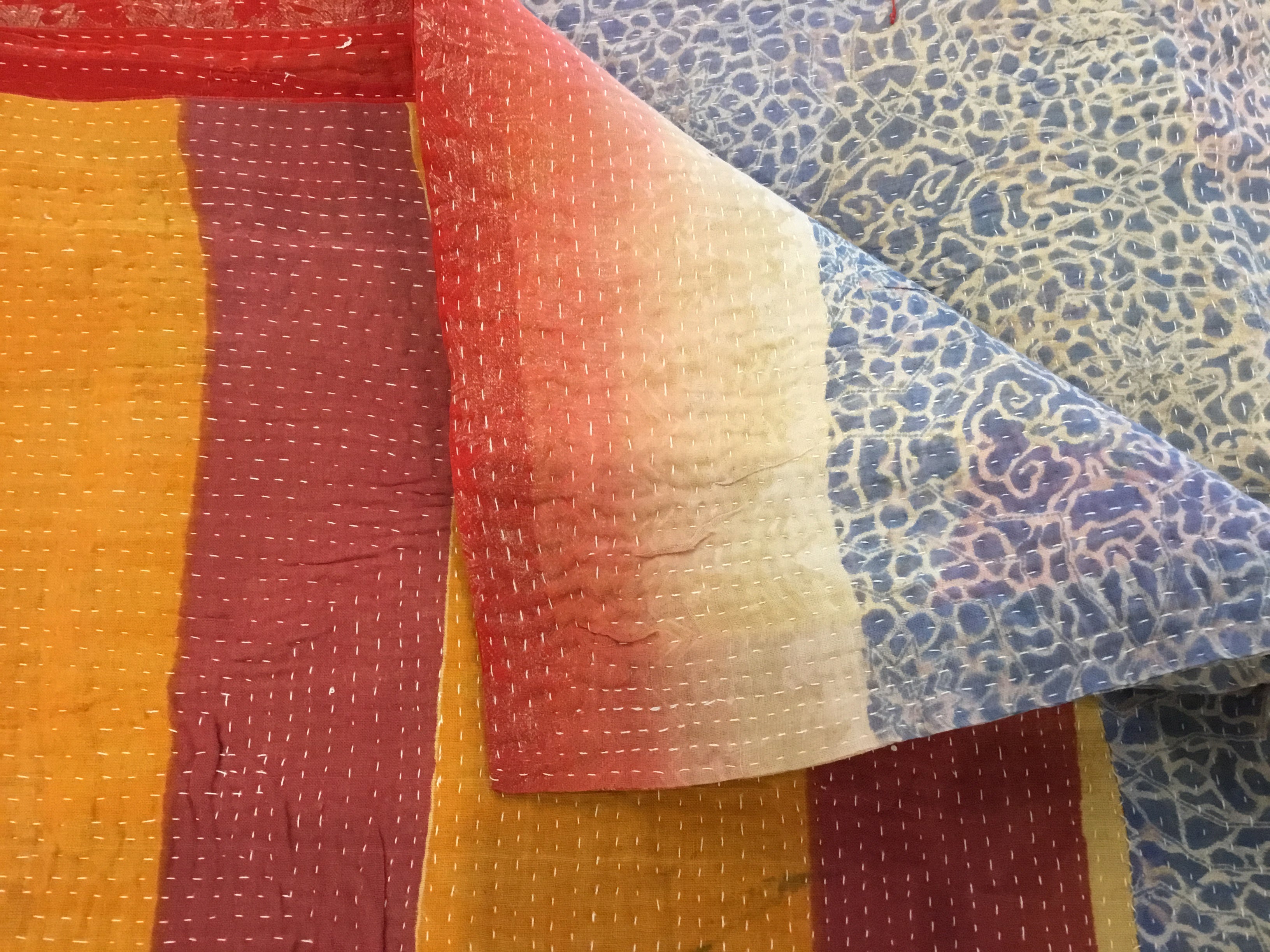 VINTAGE KANTHA - Sunset Stripe