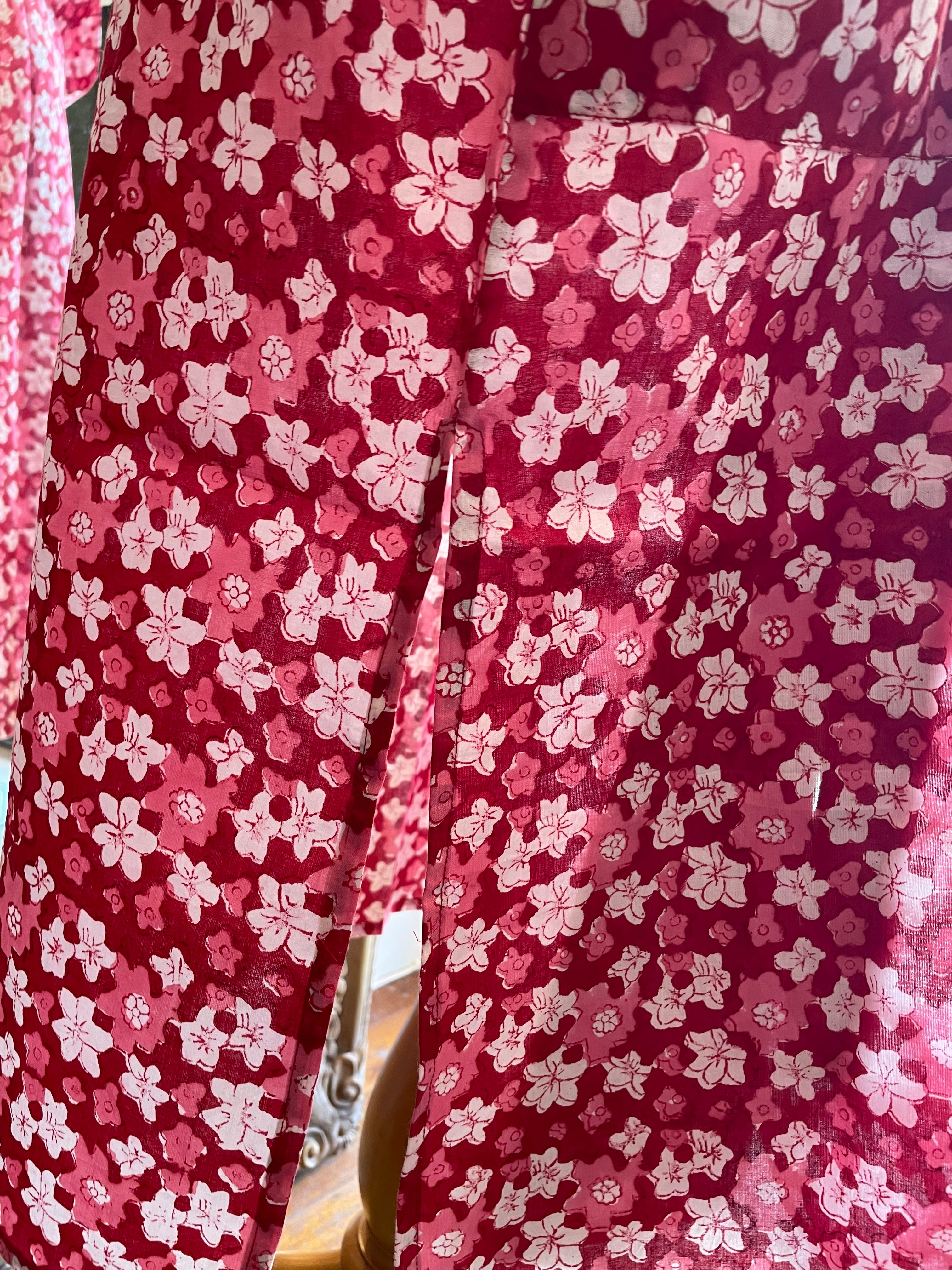 KIMONO /Bath Robe - Japanese Floral