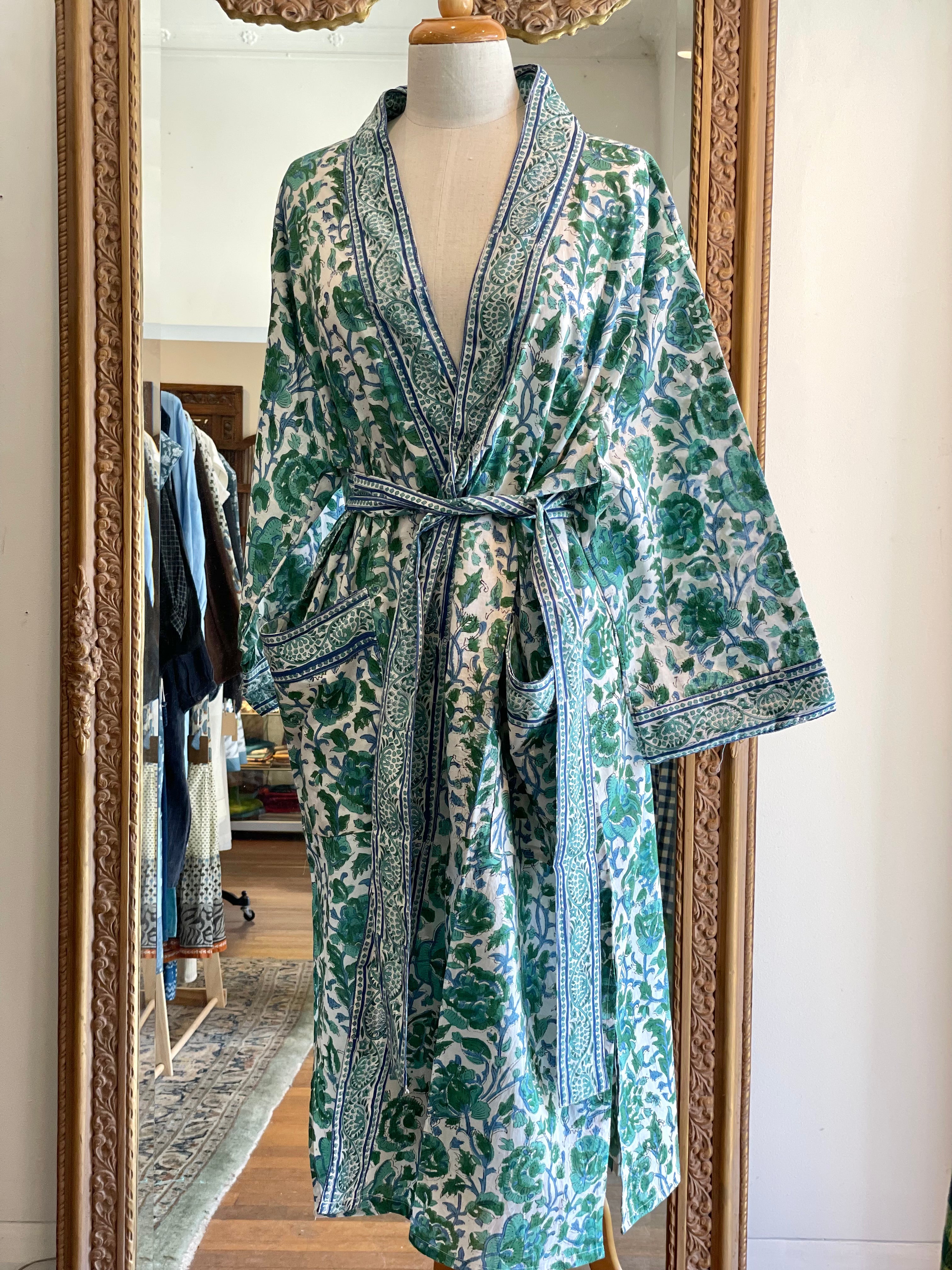 KIMONO /Bath Robe - Sea Foam