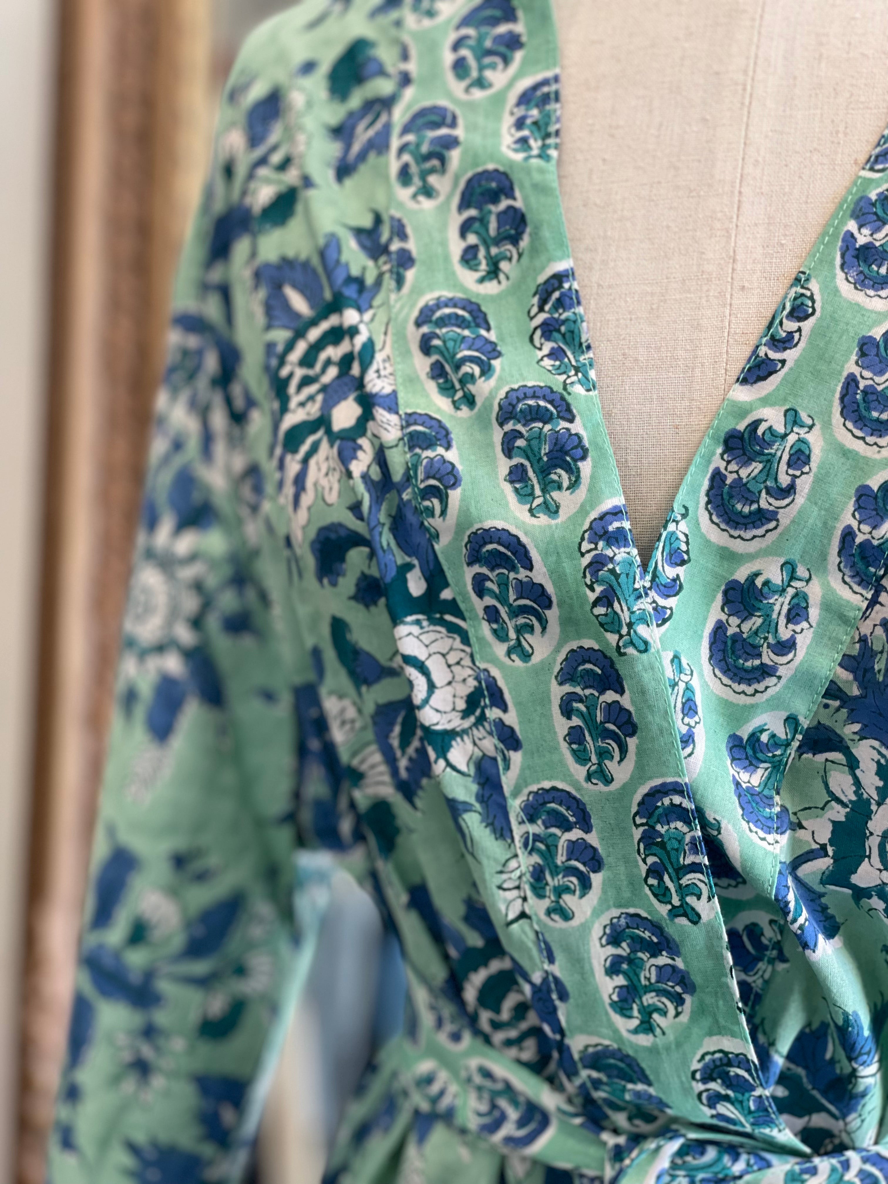 KIMONO /Bath Robe - Mint