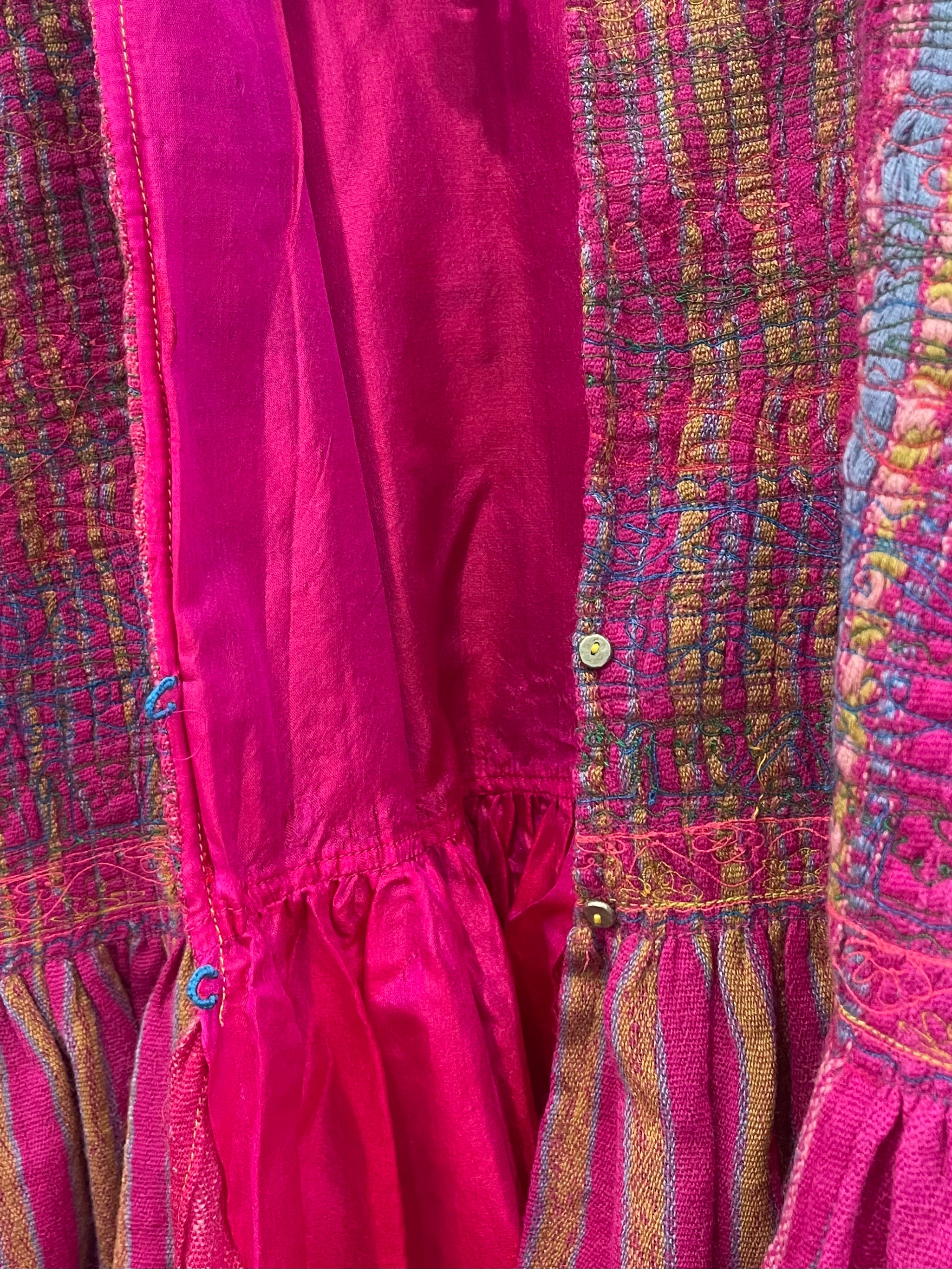 NILGIRI - Wool/Silk Jacket in Neon Pink