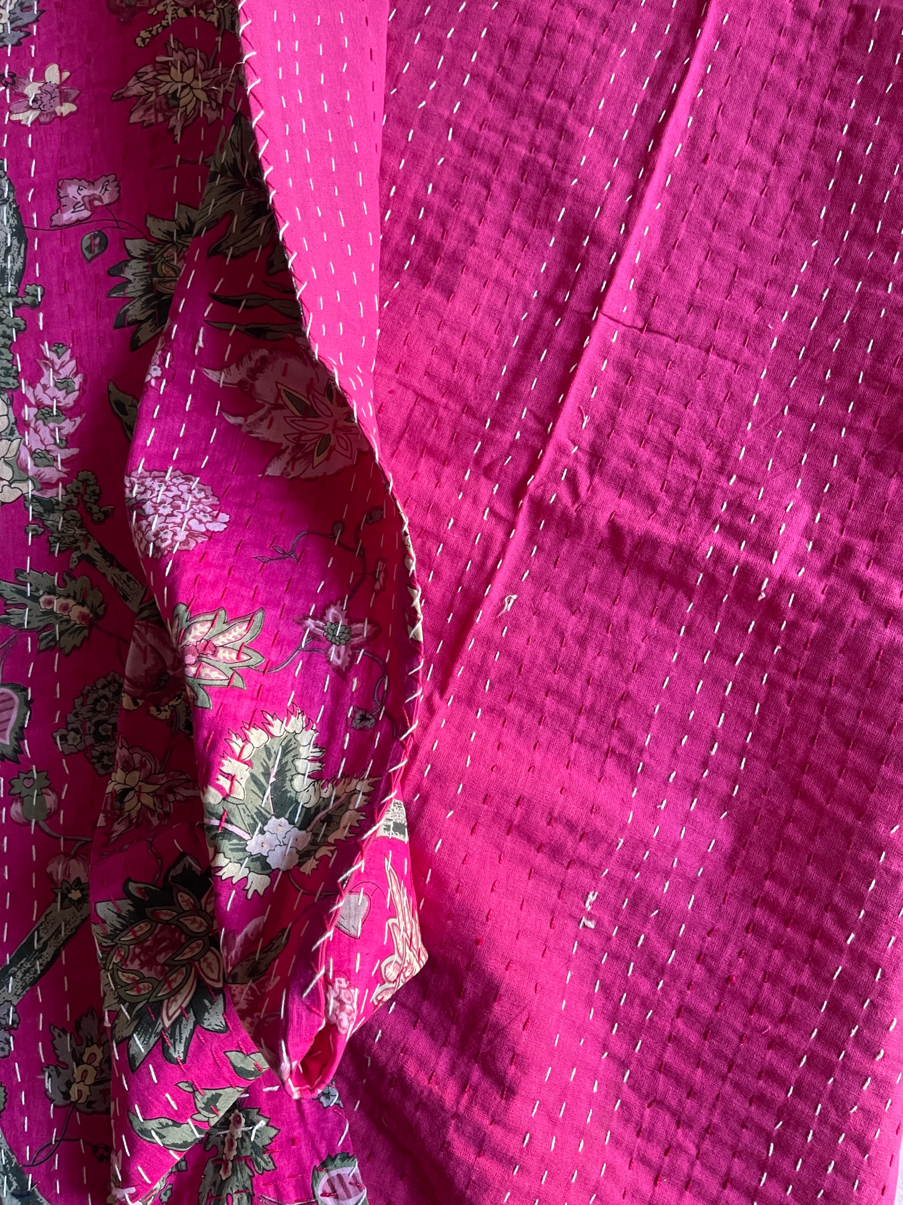 KANTHA - Woodland FUCHSIA