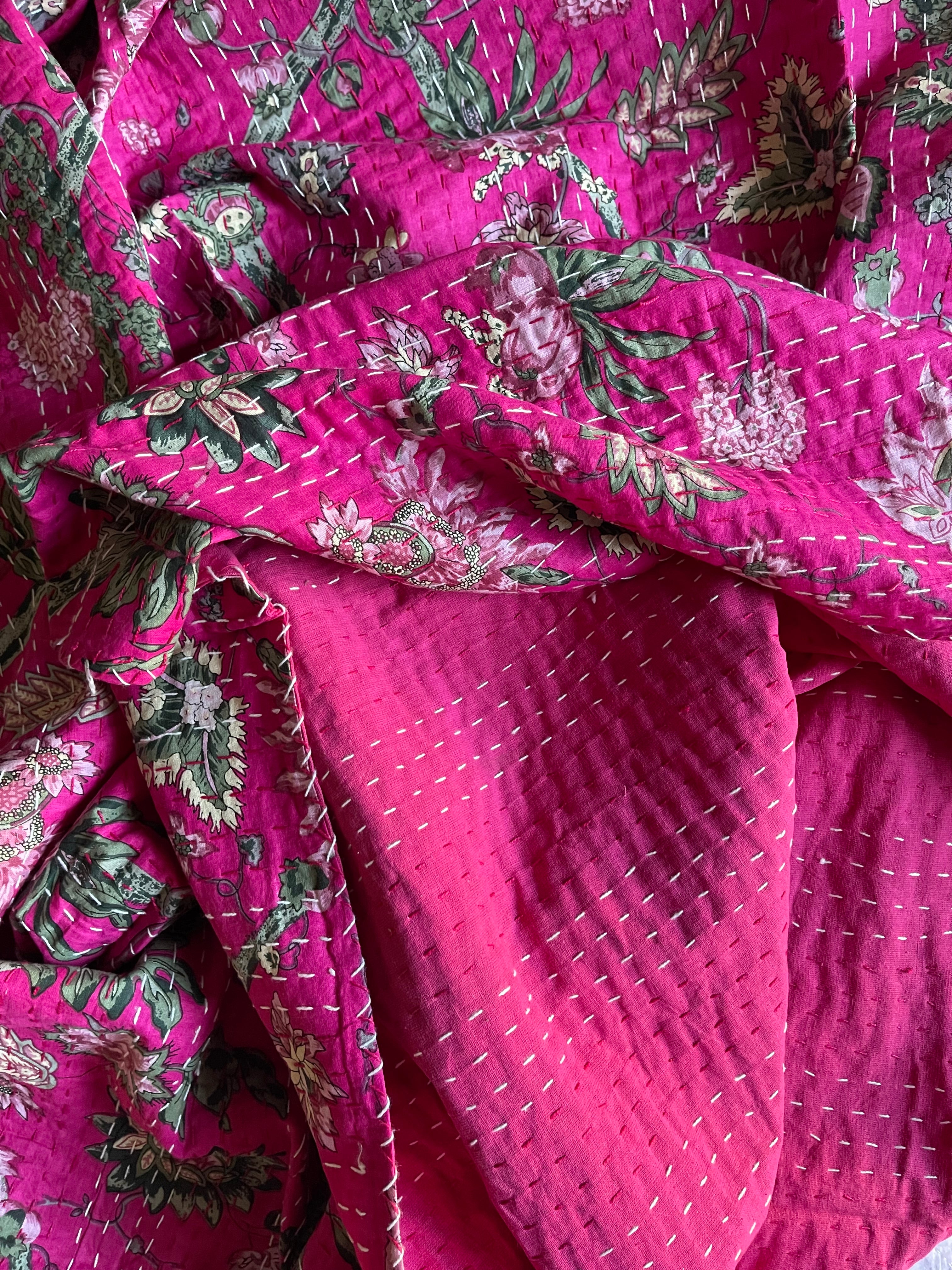 KANTHA - Woodland FUCHSIA