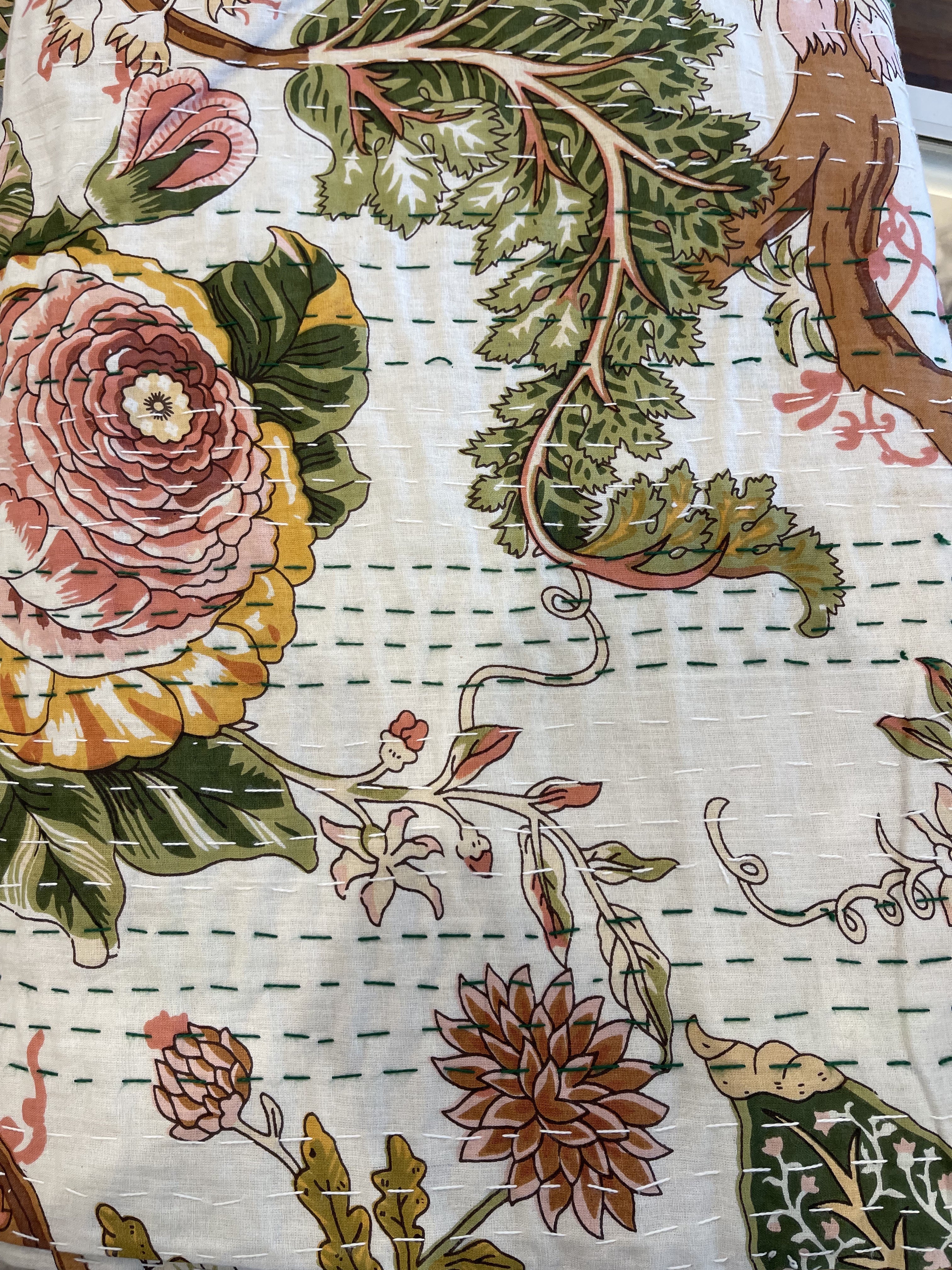 KANTHA - Floral CABBAGE WHITE