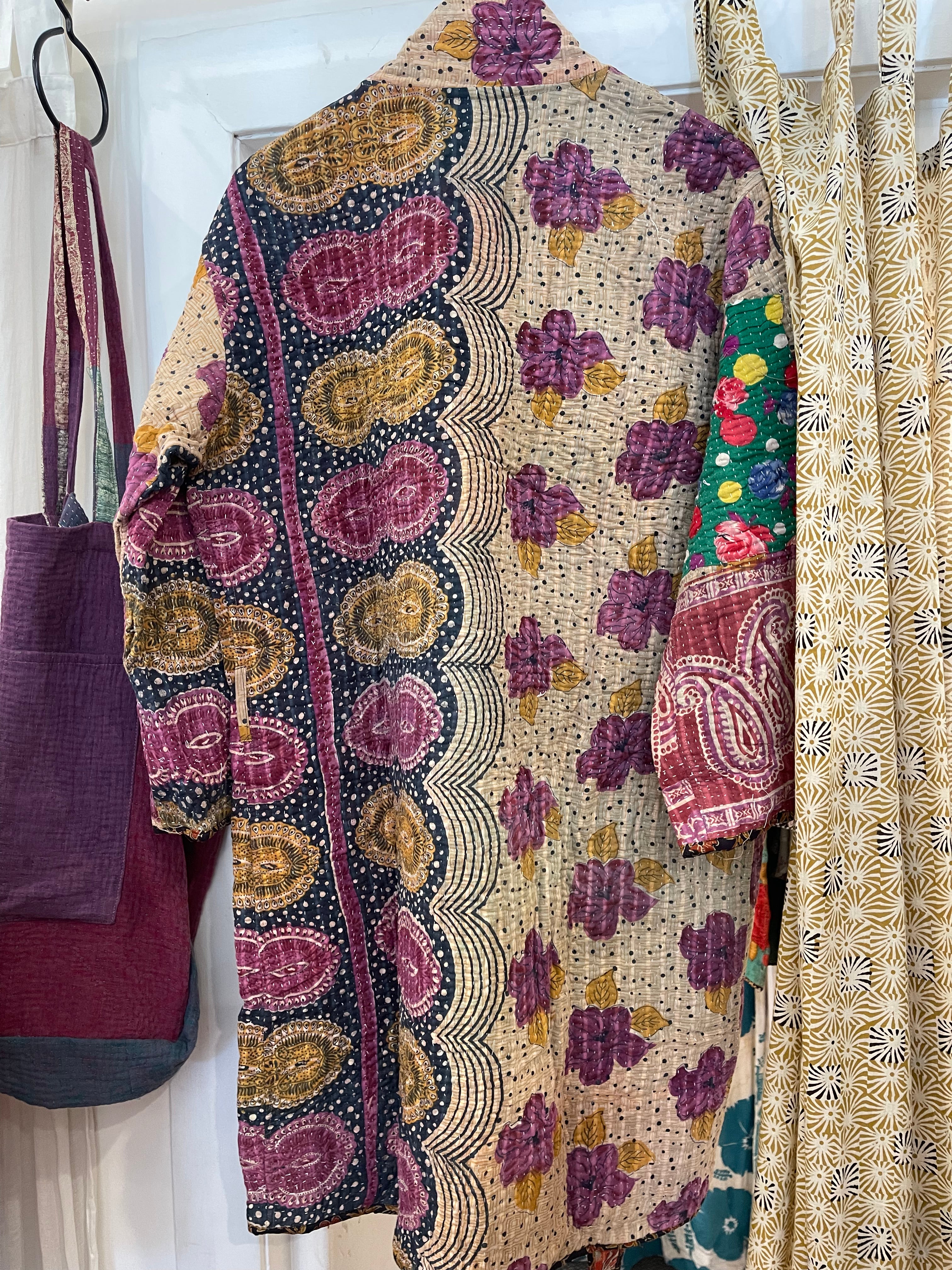 Vintage Kantha Jacket - DESERT FLORA