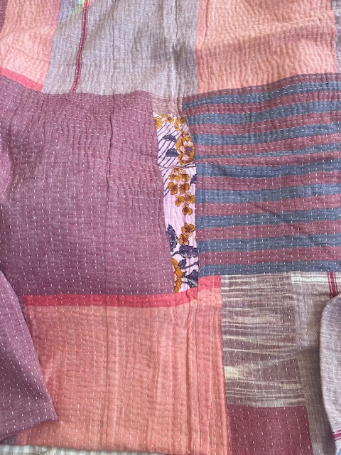 KHADI COTTON QUILT - Gentle Sunrise