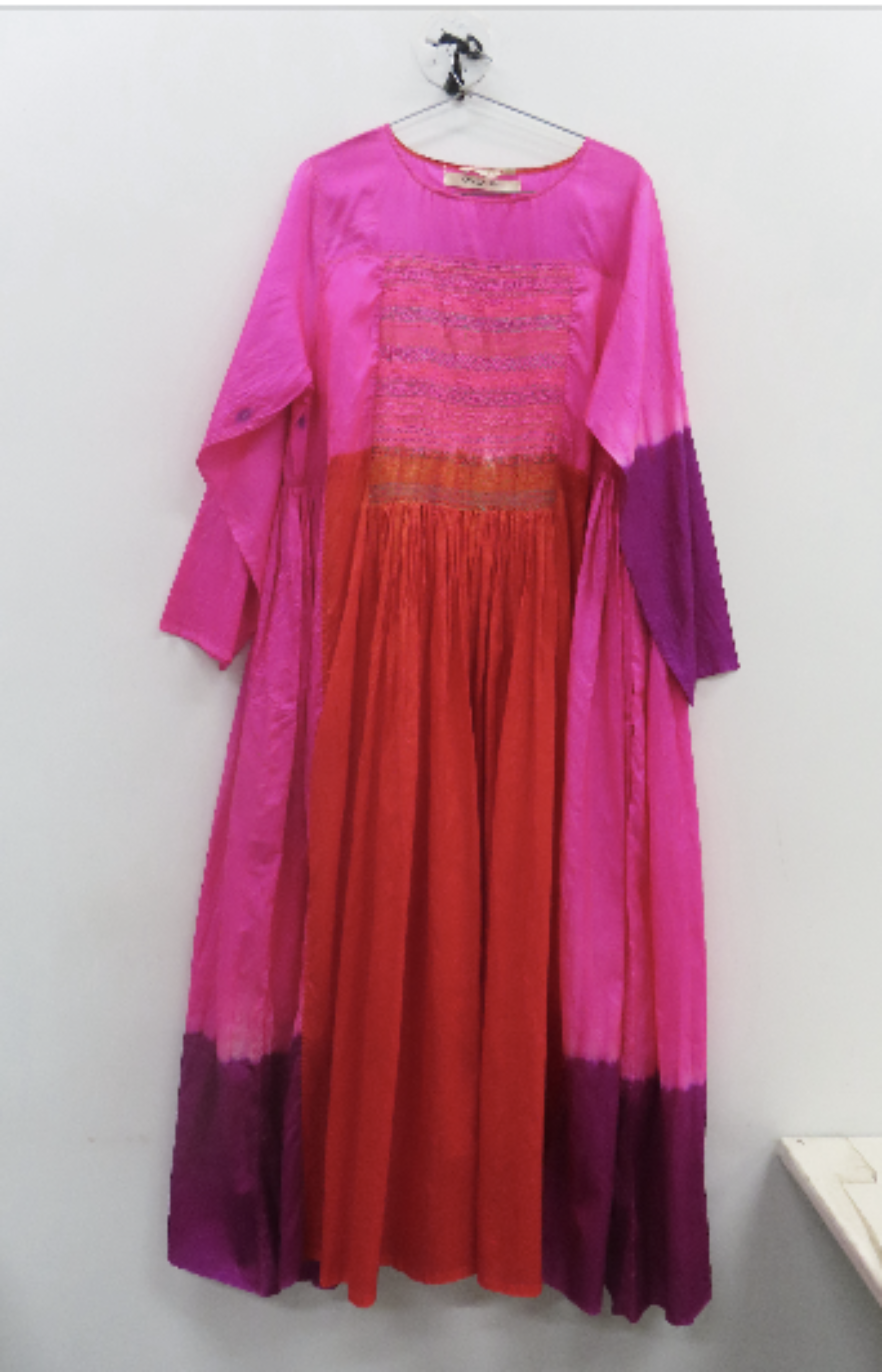 JODHPUR 176 - Silk Dress in Hot Pink