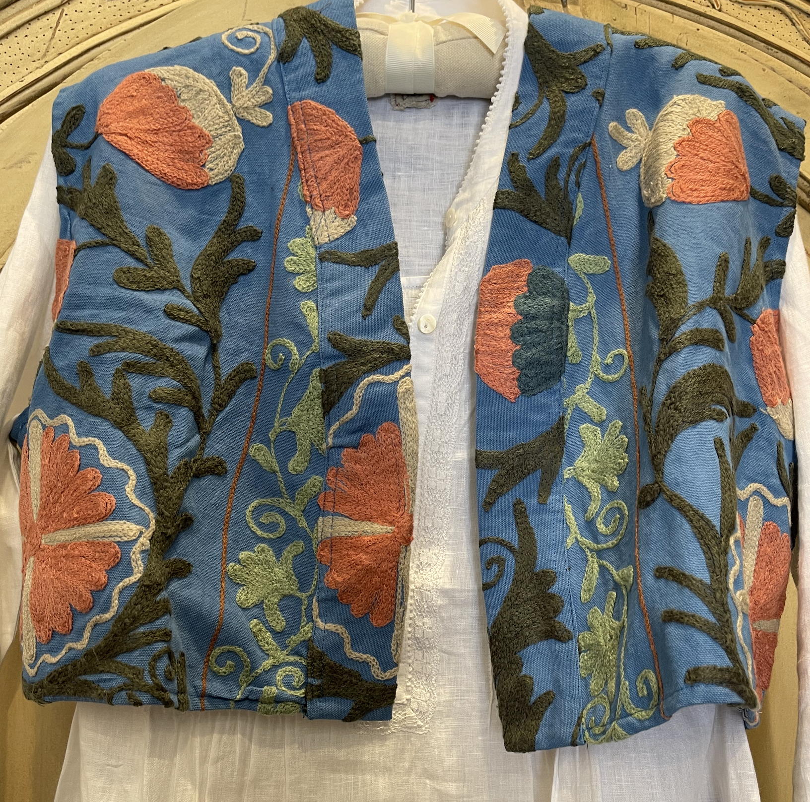 Vest - French Blue Pomegranate