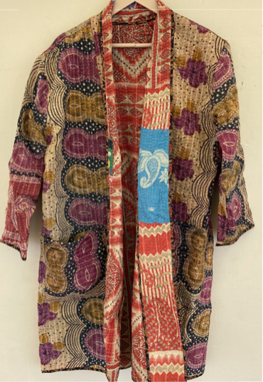 Vintage Kantha Jacket - DESERT FLORA