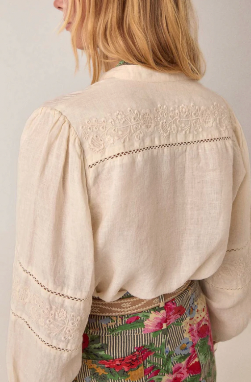 VIRGINIA BLOUSE - Ivory Whisper