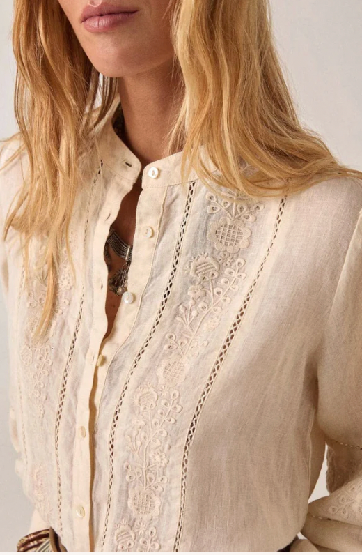 VIRGINIA BLOUSE - Ivory Whisper
