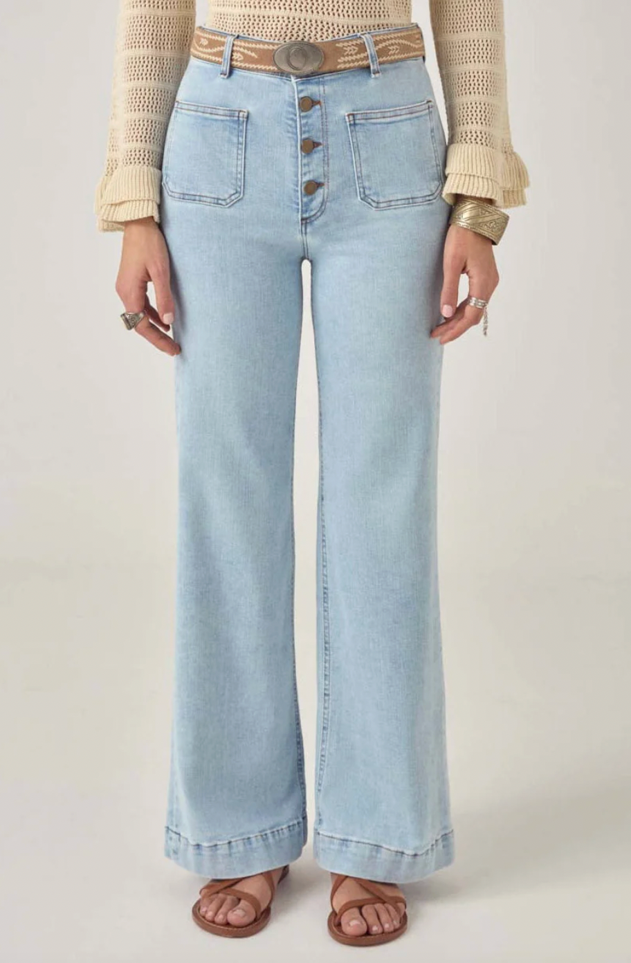 DENIM CHARLIE PANT - Bleach BLue