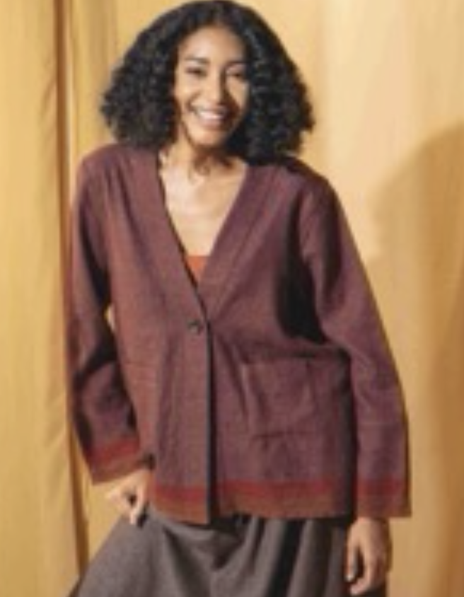 TIYA Wool Jacket - Madder