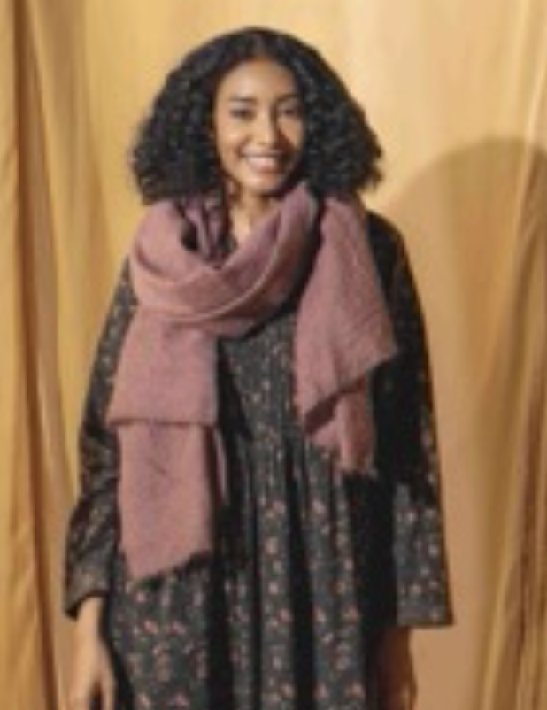 WOOLLEN SCARF - Rose