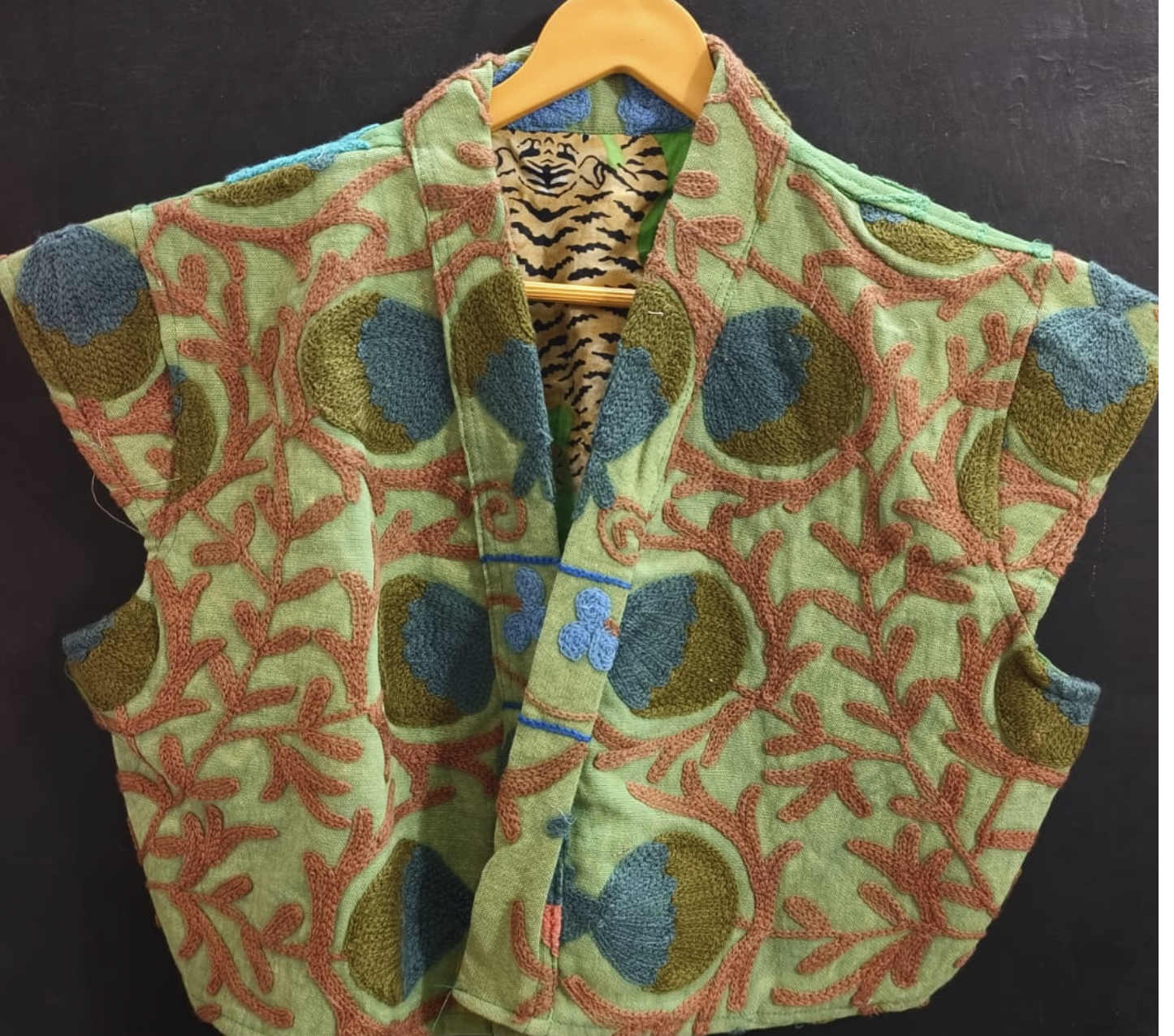 Capped Sleeve Top- Garden Fever