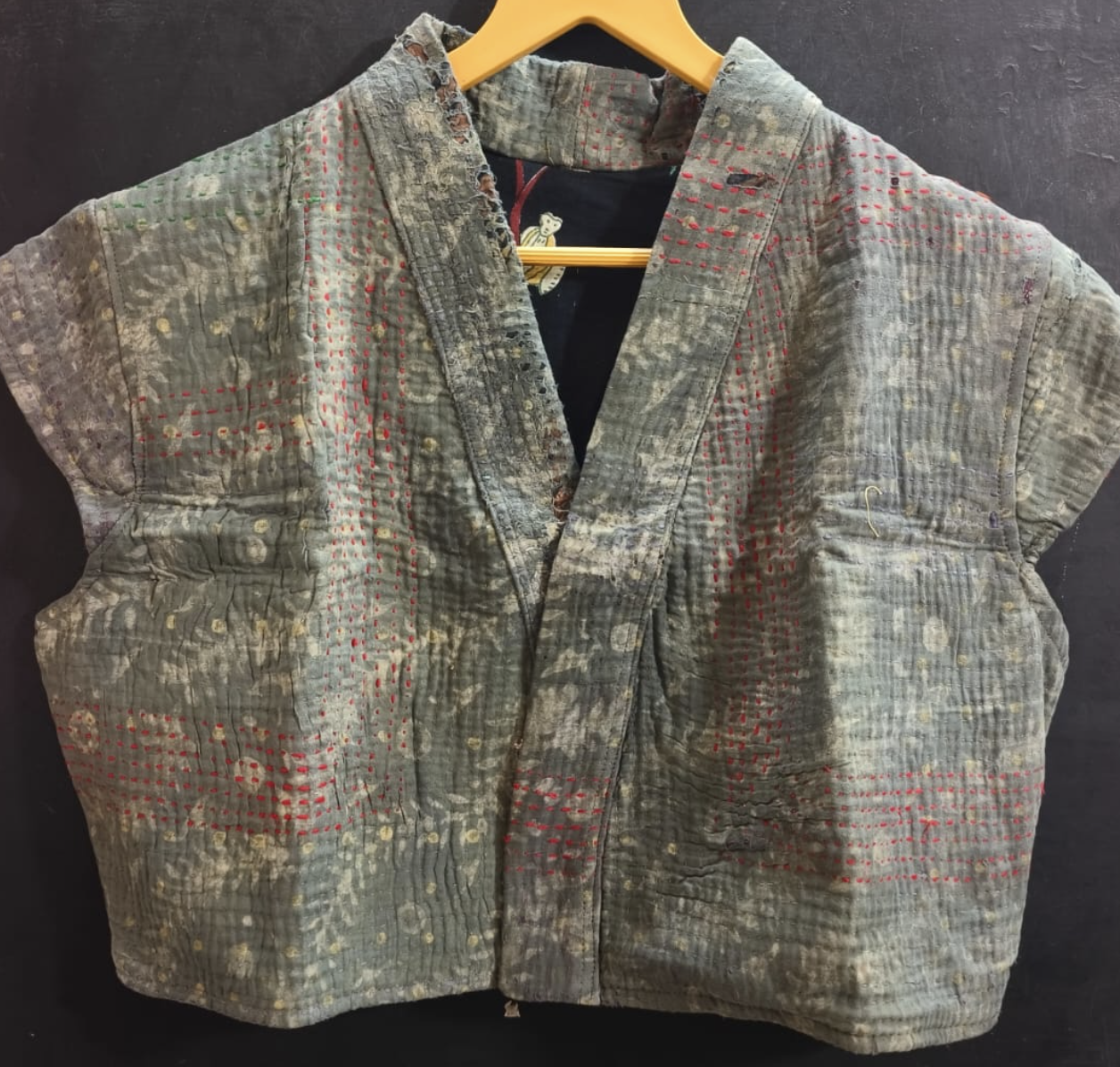 Capped Sleeve Top - Japonaise Kantha