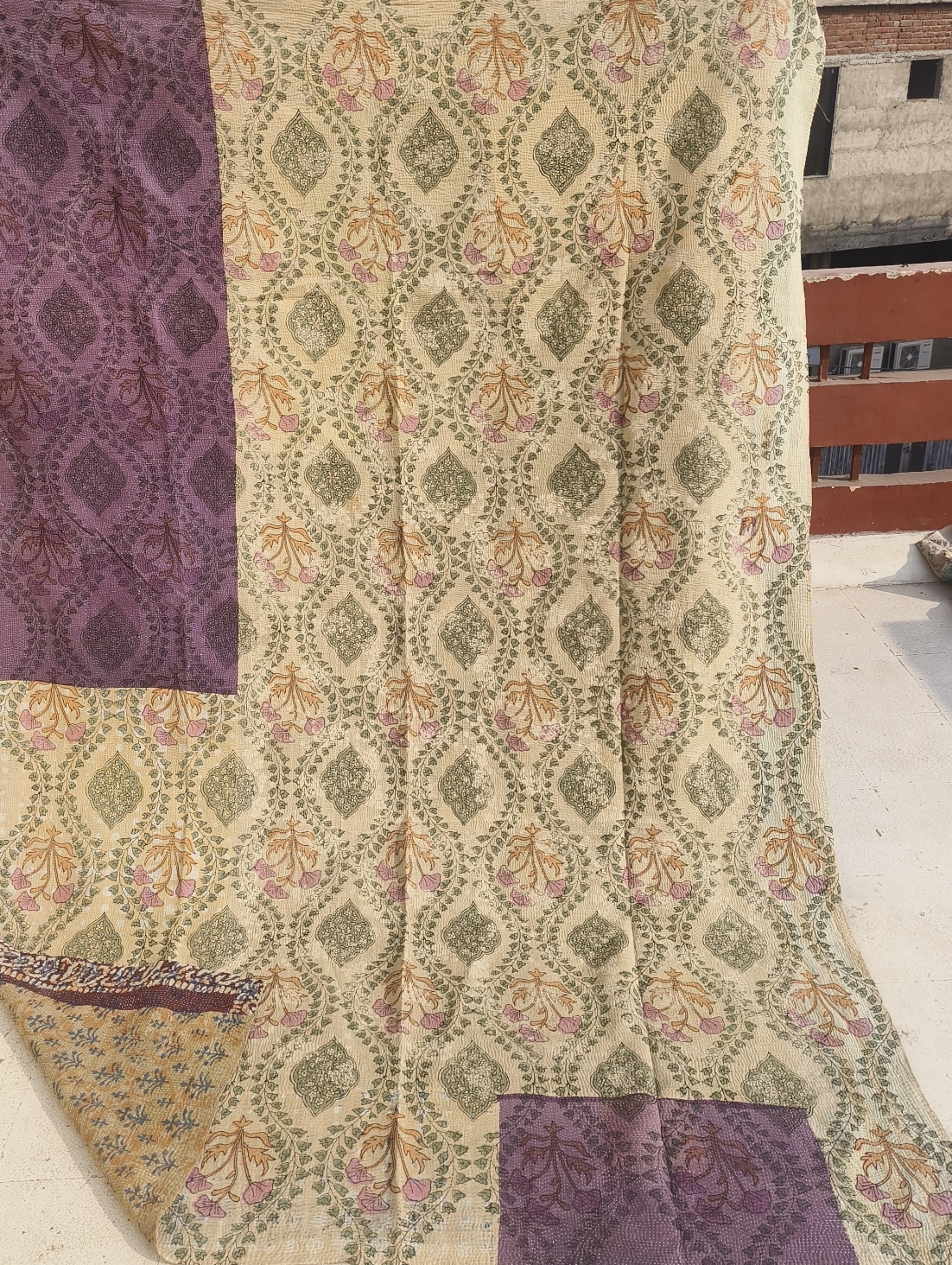 VINTAGE KANTHA - Purple Patch