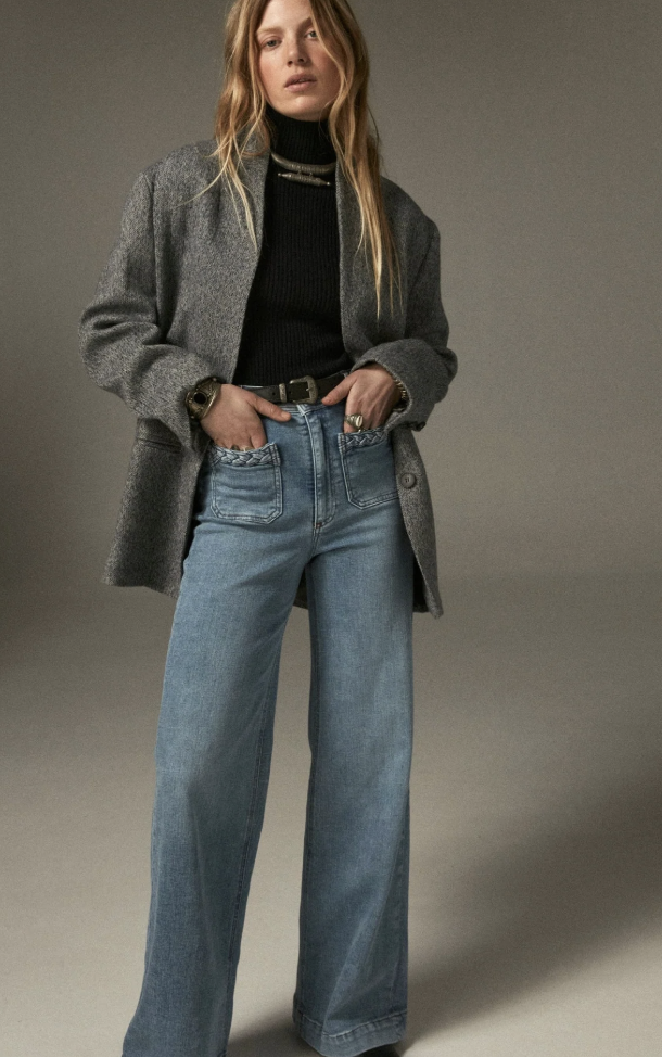 GIULIETTA PANT - Light Blue Denim