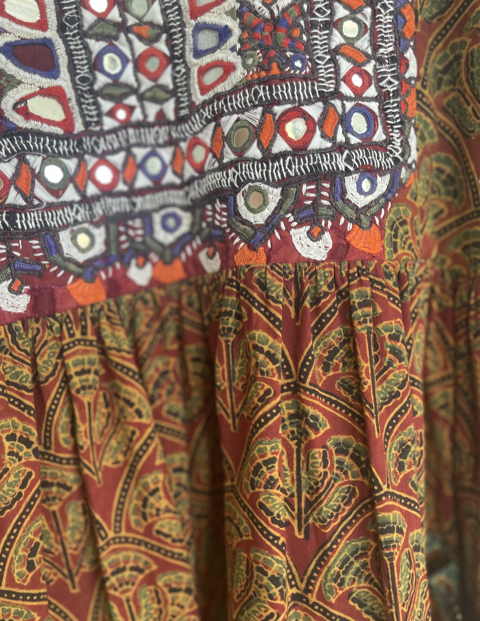 JAT EMBROIDERY DRESS - Desert