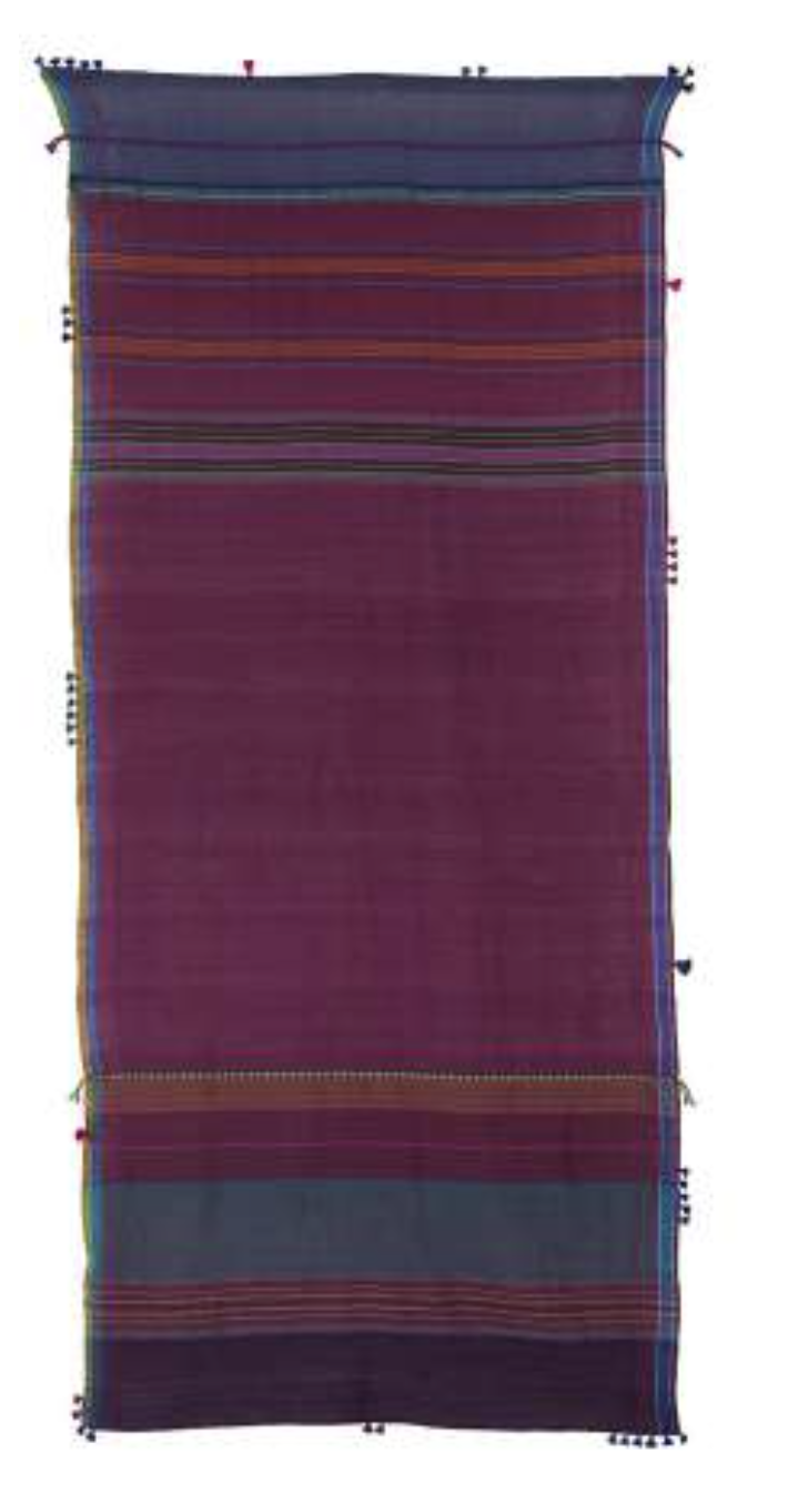 MIRAJ 149  Woollen Scarf - Grape
