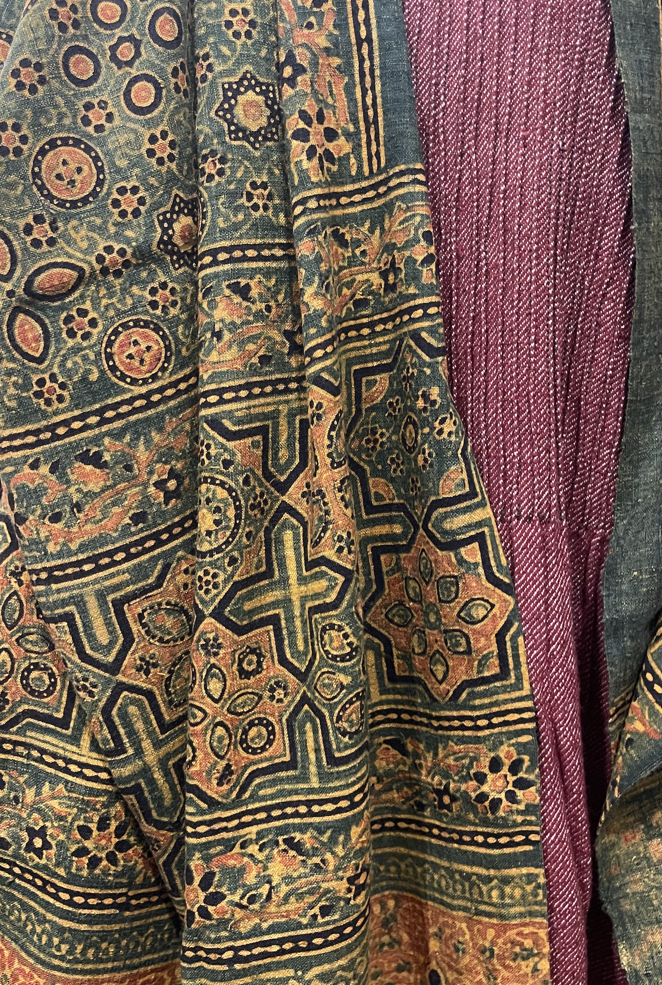 Matka Silk Scarf - Ajrakh Forest