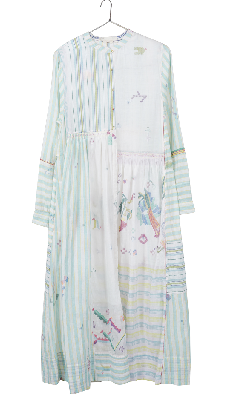 Herbarium 06  Cotton Dress - SEA STRIPE