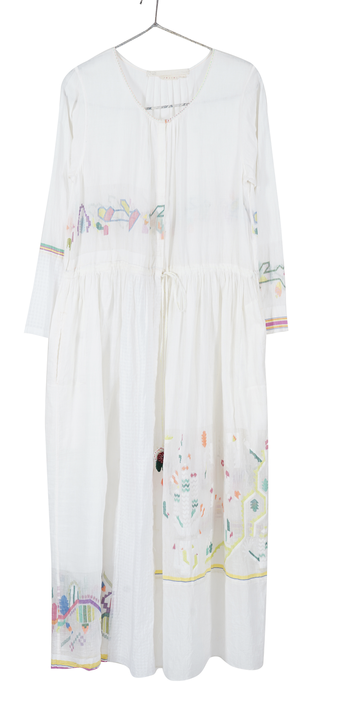 Herbarium 02 Cotton Dress - Summer Jamdani