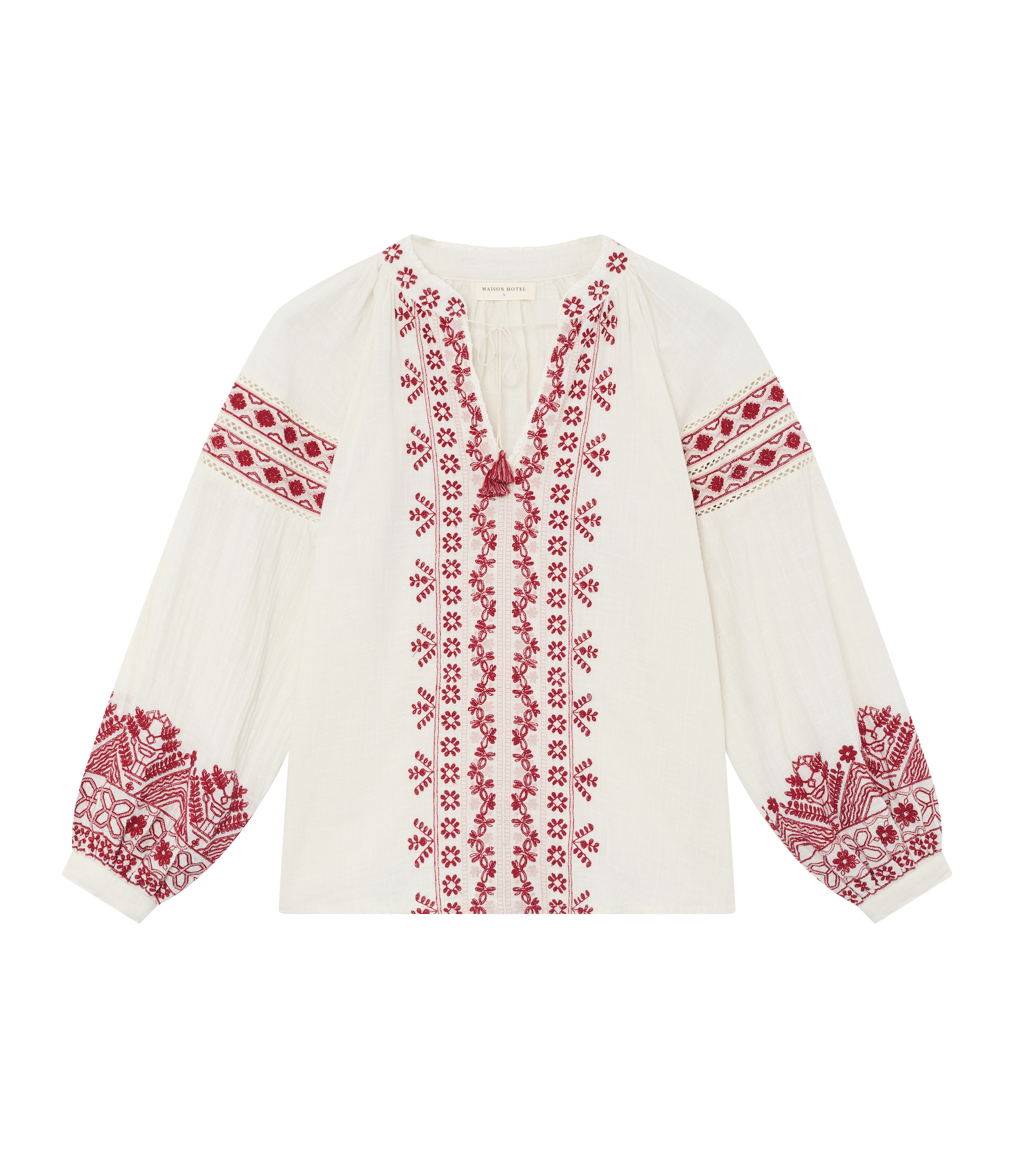 ANTONELLA BLOUSE - Red Cranberry