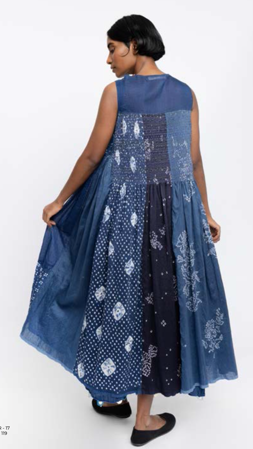 AMBER 17 - Sleeveless Indigo Dress