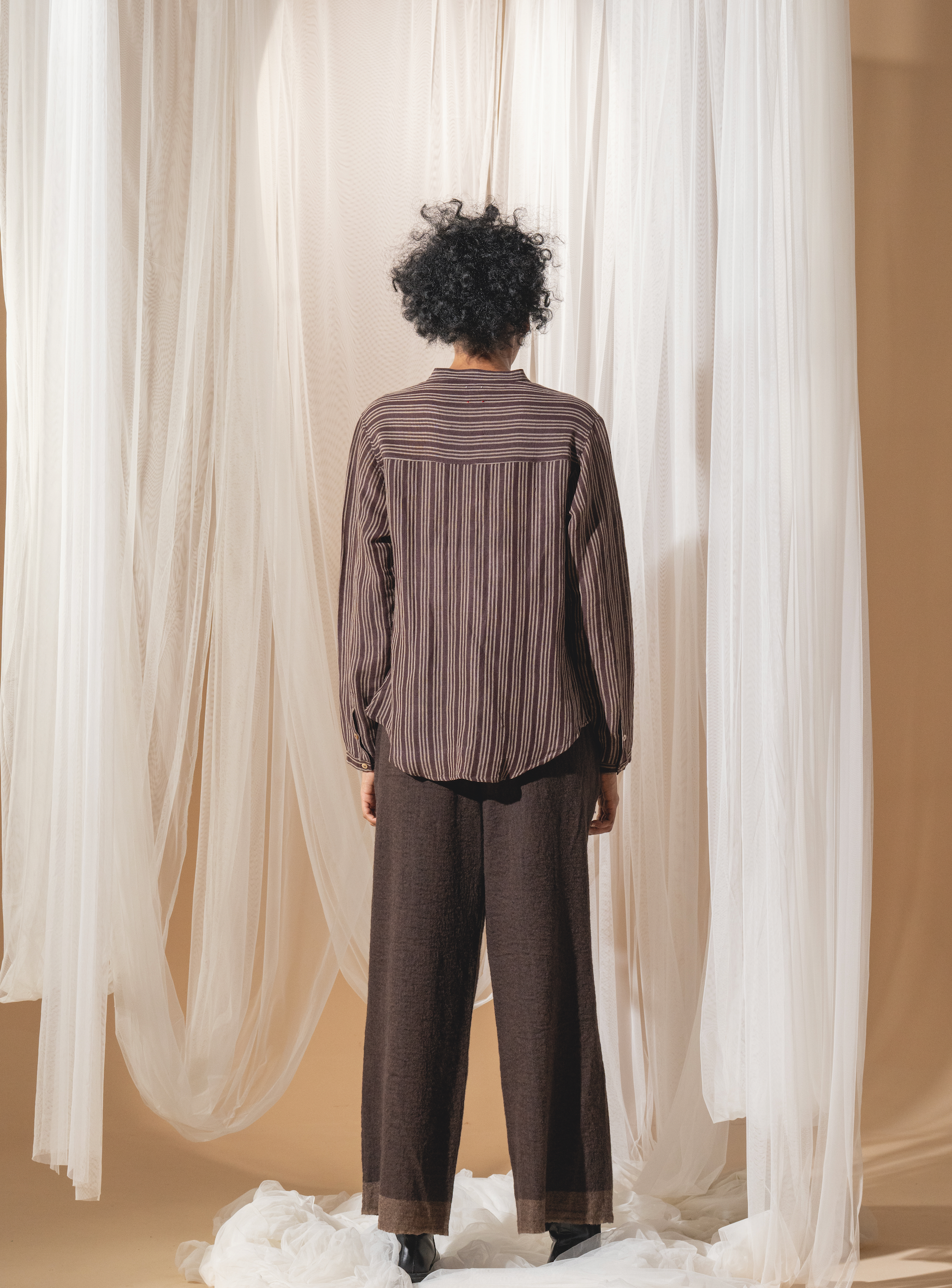 NIVA Blouse - Handwoven Linen/Bamboo