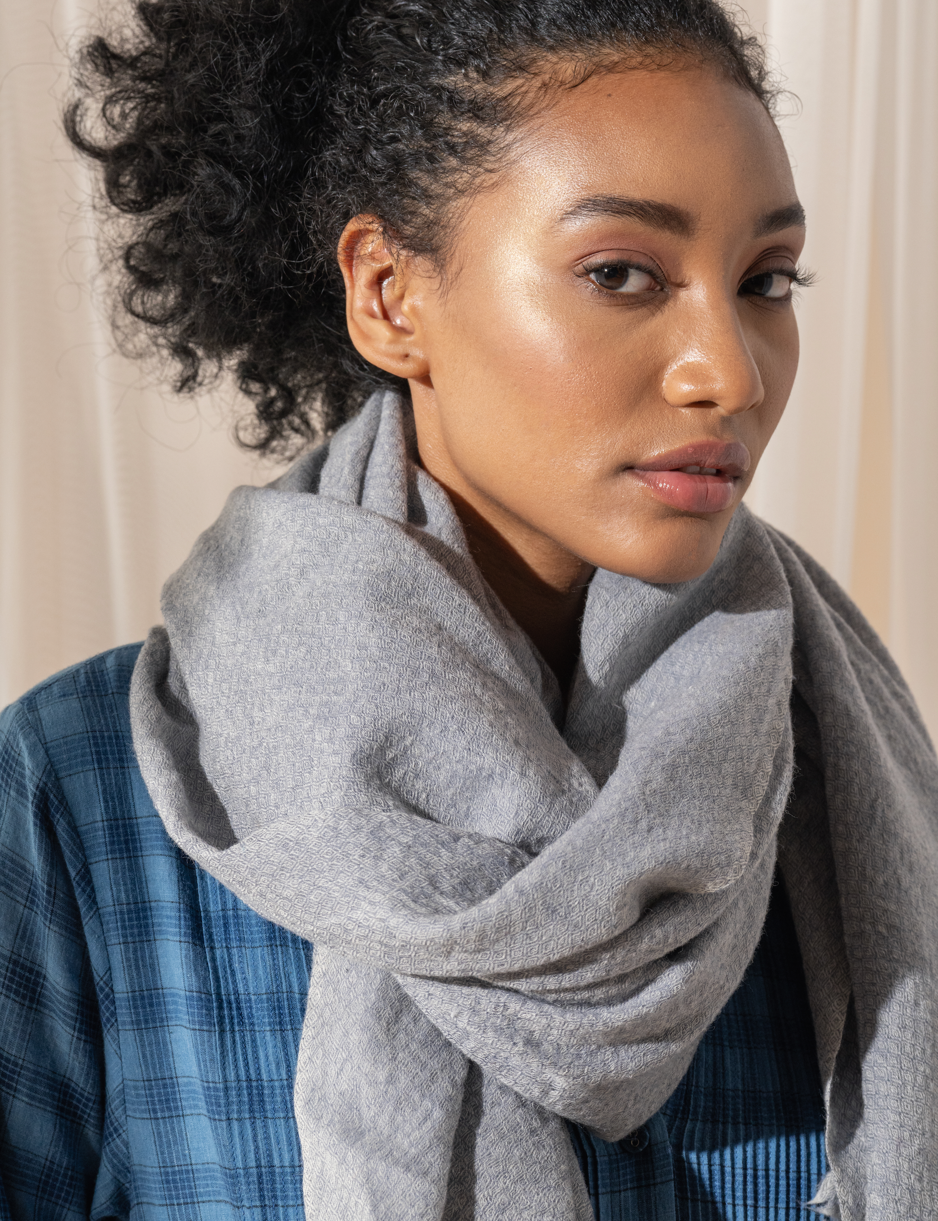 WOOLLEN SCARF - Mist