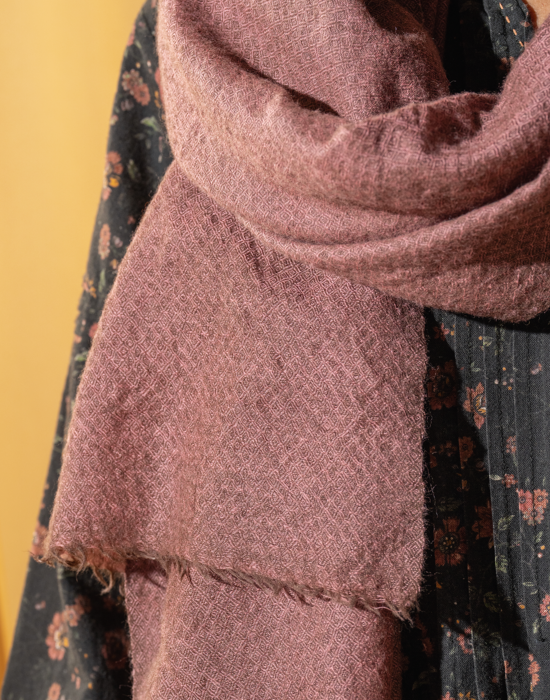 WOOLLEN SCARF - Rose