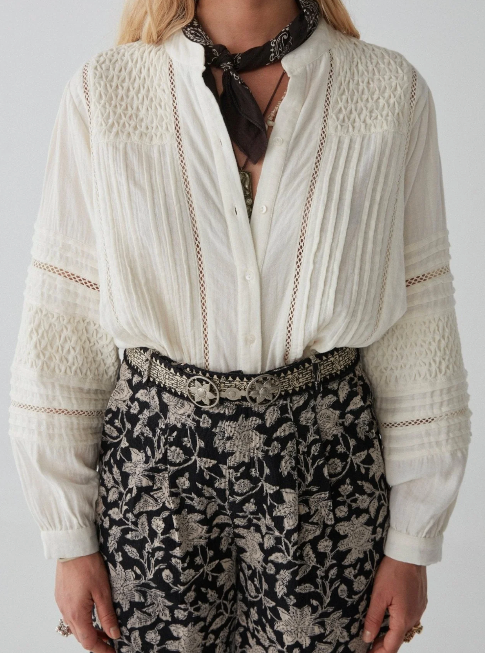 Angela Blouse - Meringue Cream 2
