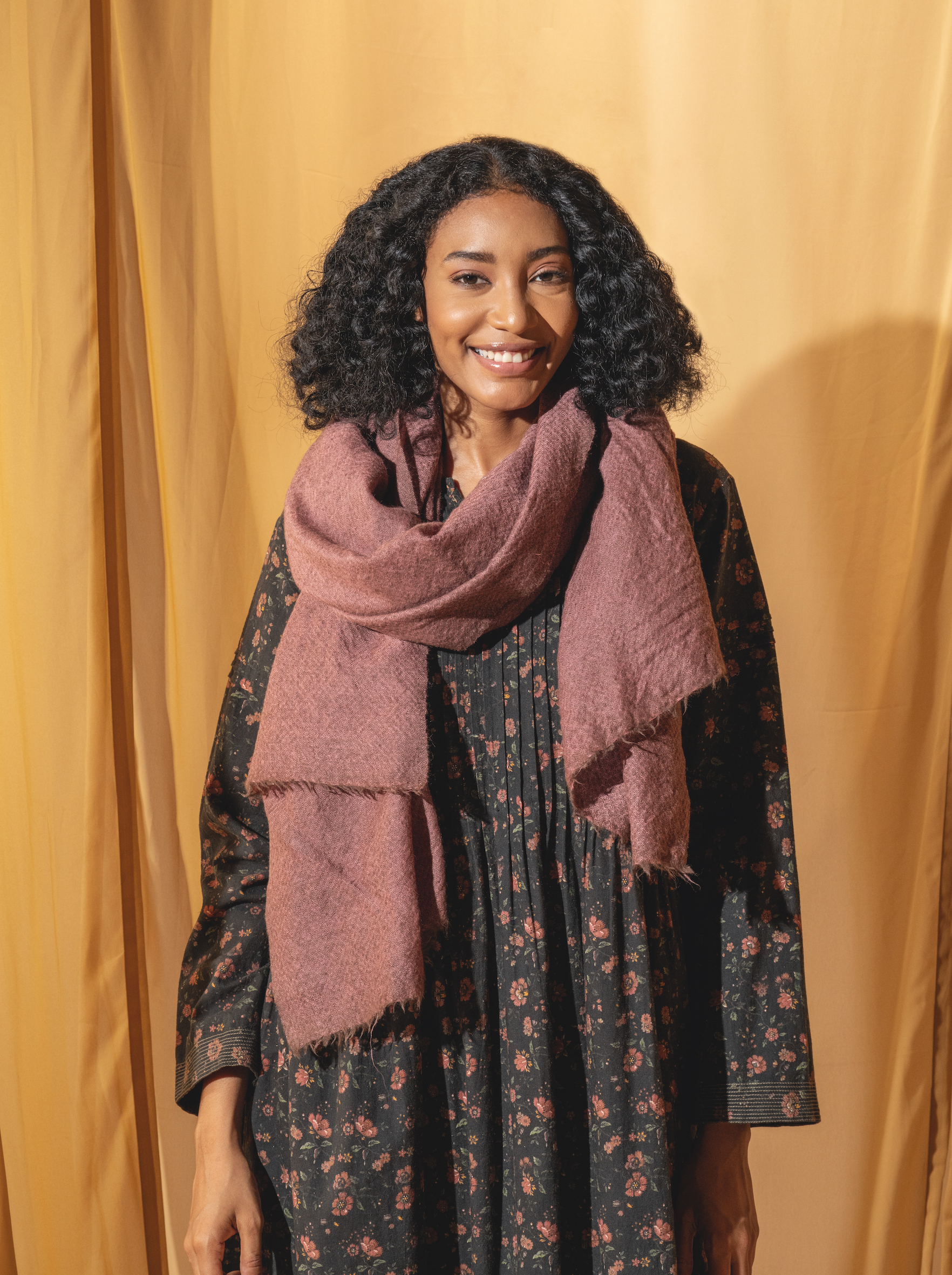 WOOLLEN SCARF - Rose