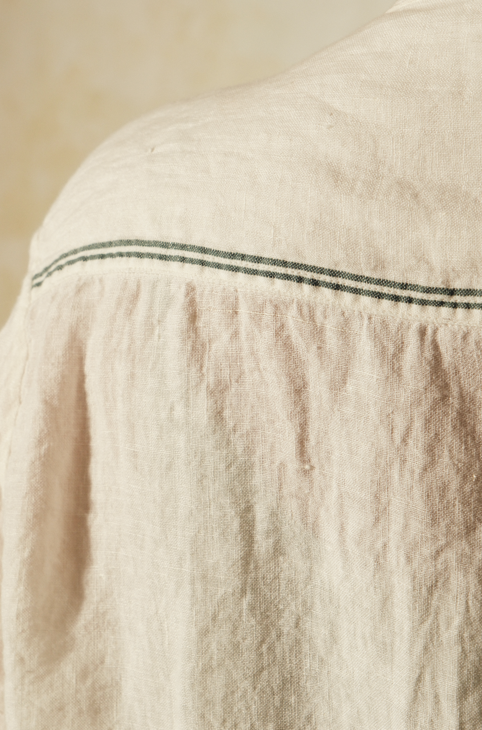 KIANA DRESS - Ivory Linen Pintuck