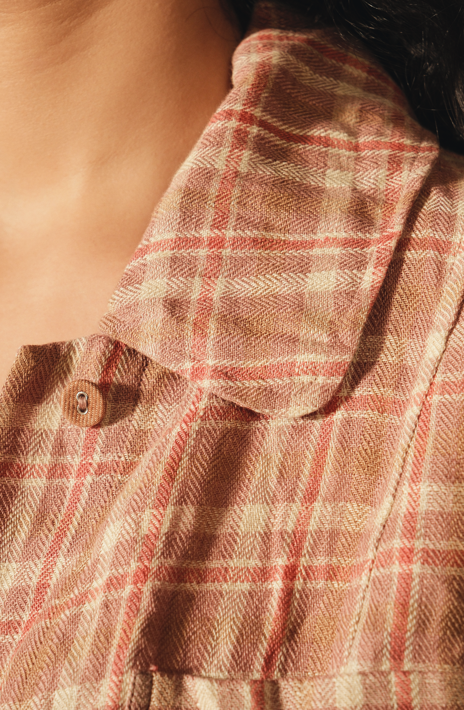 TARINI Jacket -Linen Check