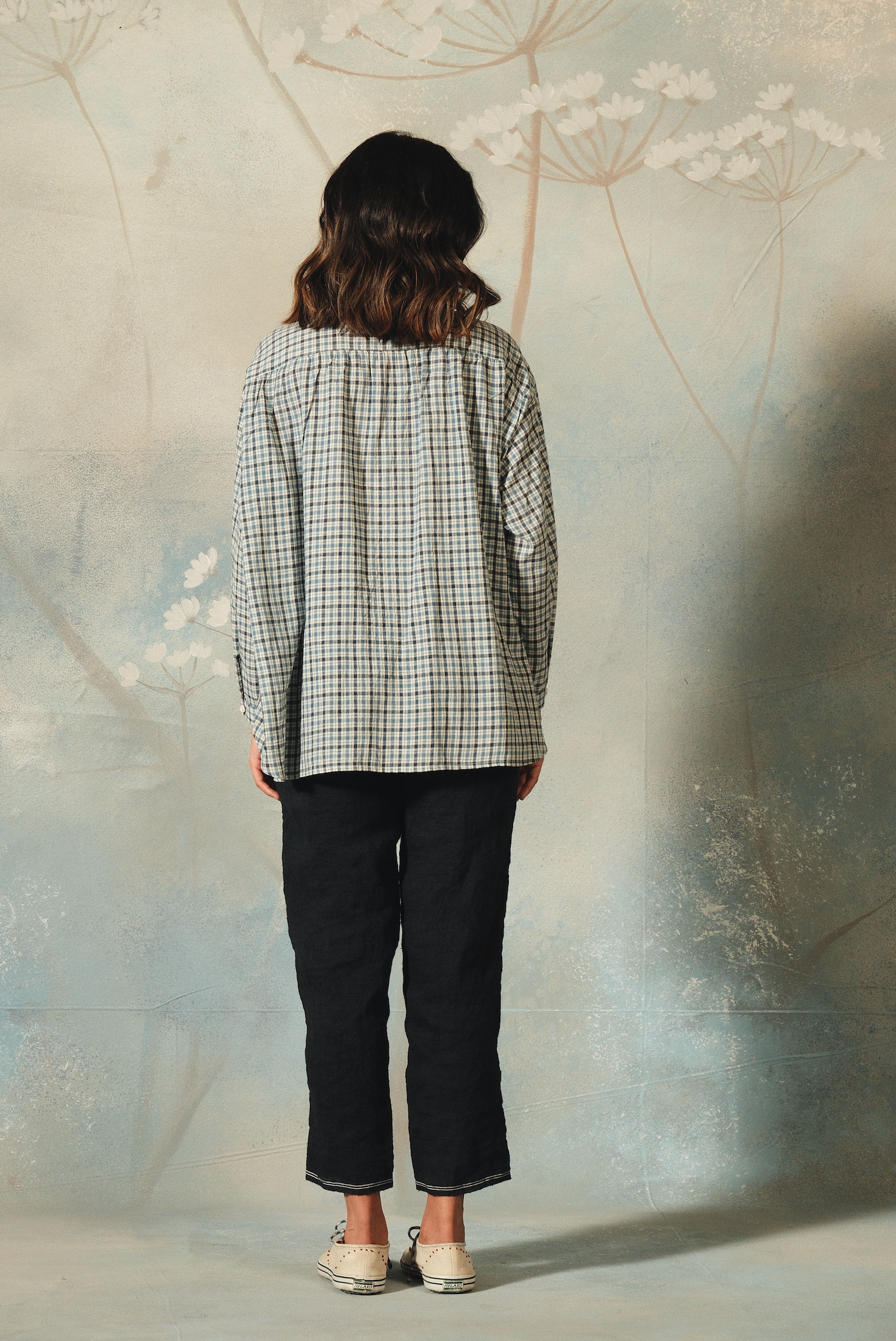 ROOMA Linen Pants - Navy