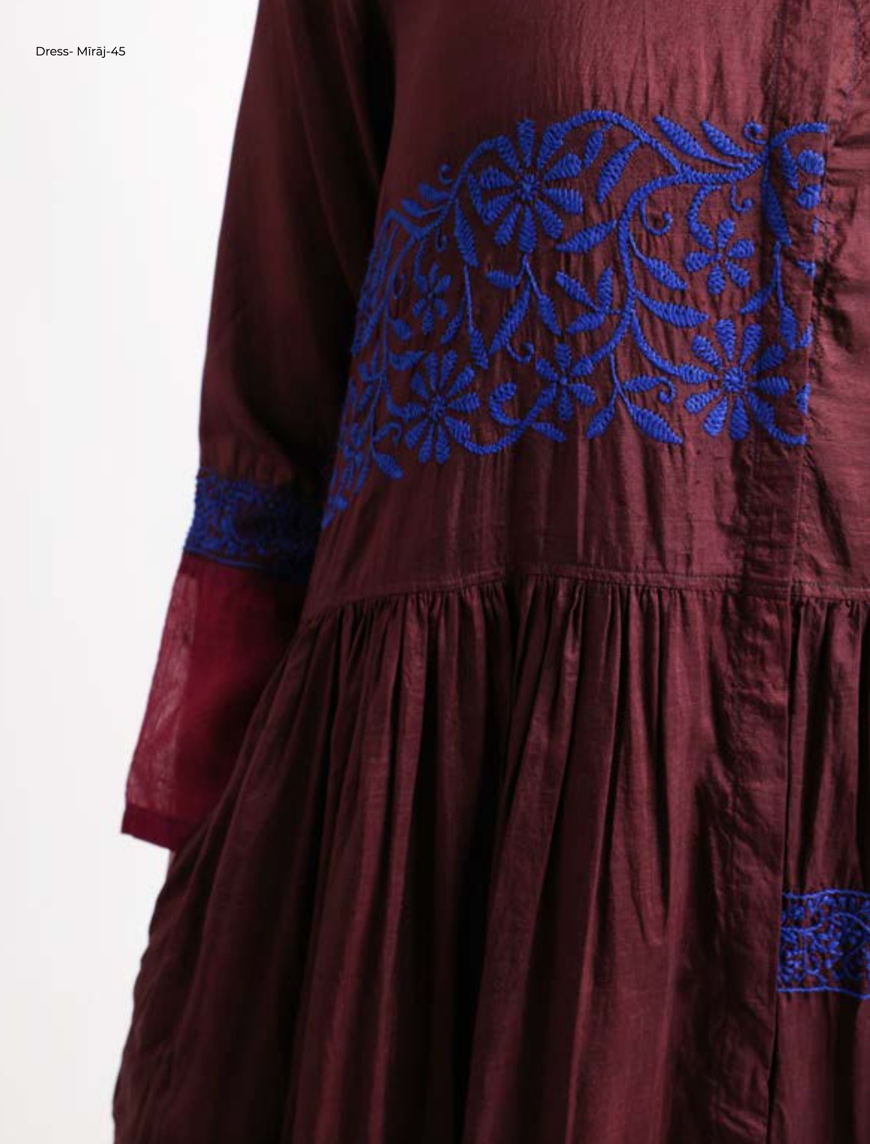 MIraj 45 - Silk Chikankari Dress