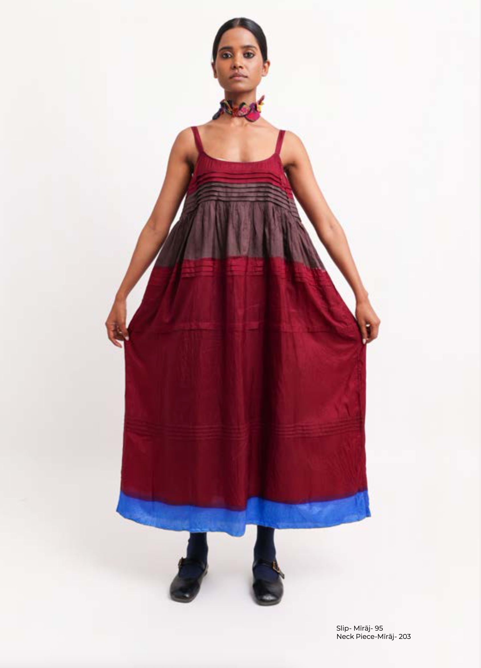 Miraj 95 - Blue Horizon Silk Slip Dress