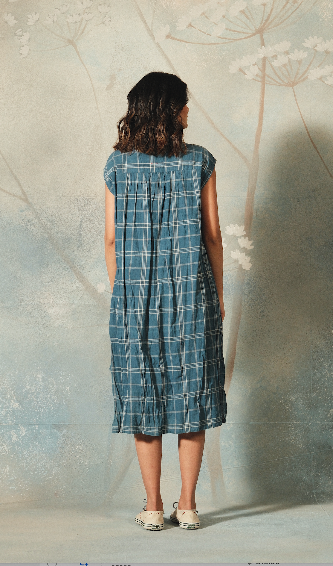 APARNA COTTON CHECK -  Blue Ashes